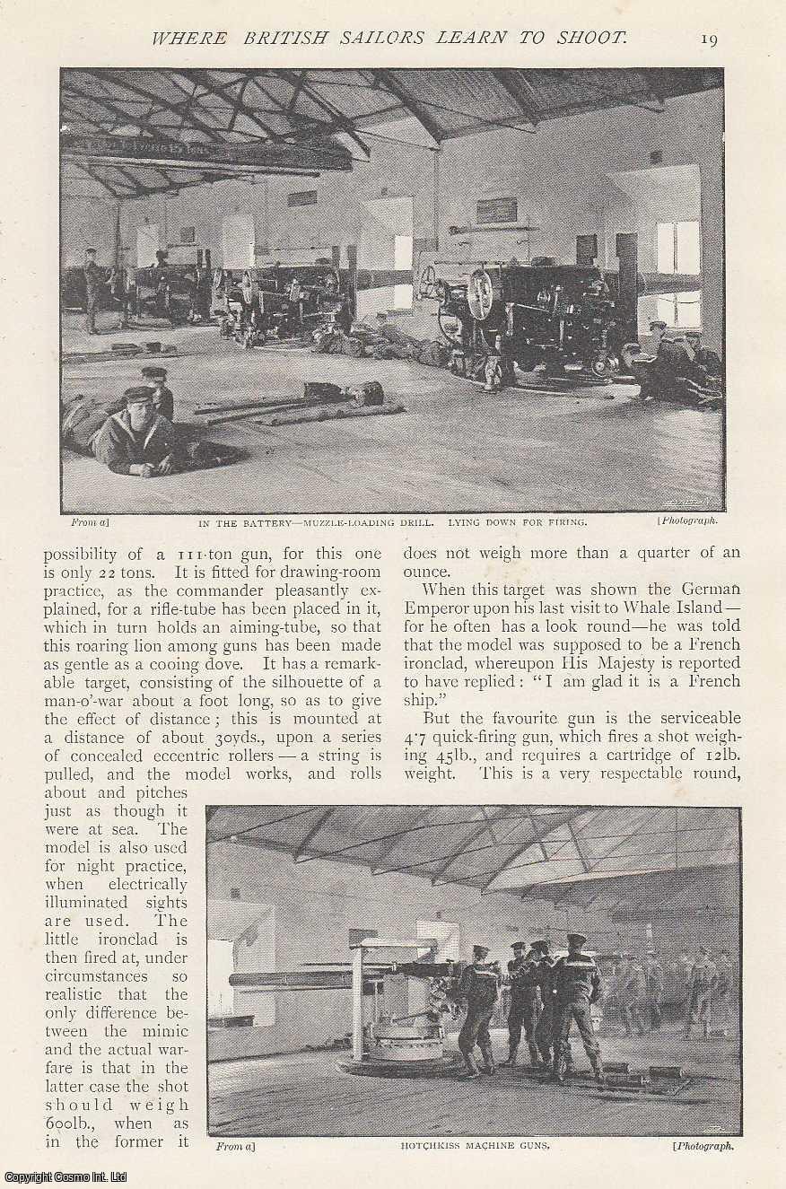 HODGETTS, E. A. BRAYLEY - Where British Sailors Learn to Shoot. Whale Island, Portsmouth harbour.