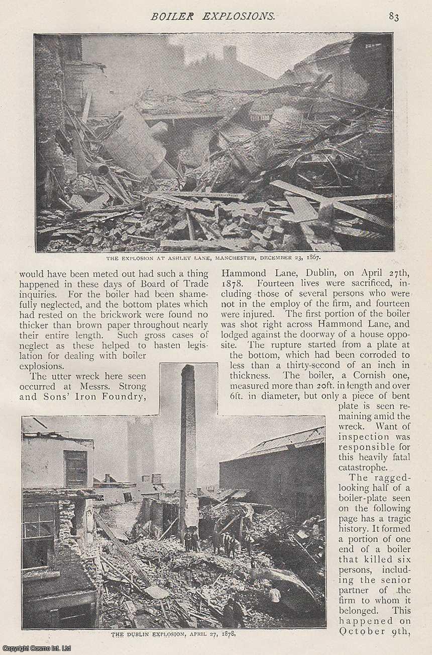 Joseph Horner - Steam Boiler Explosions. An uncommon original article from The Strand Magazine, 1900.