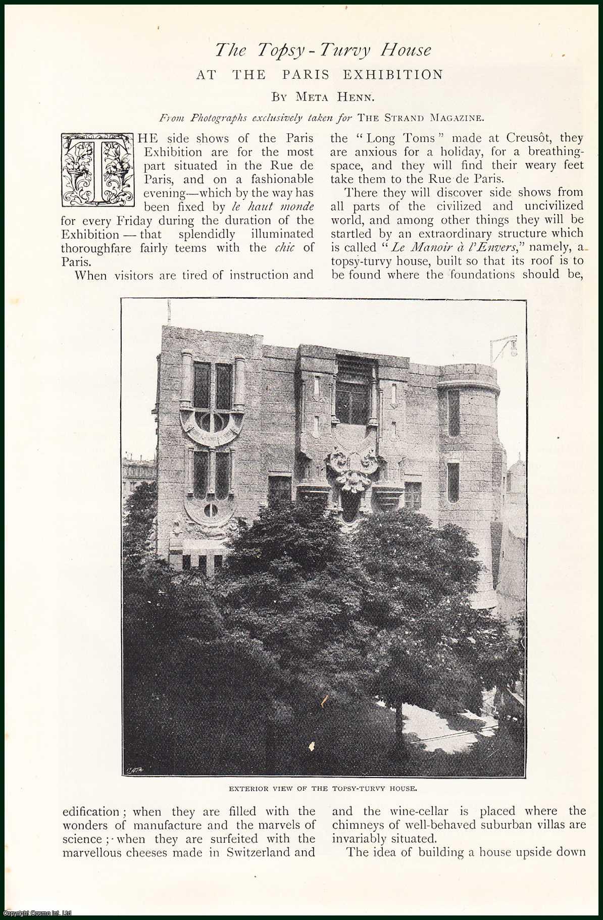 Meta Henn - The Topsy-Turvy House at The Paris Exhibition. An uncommon original article from The Strand Magazine, 1900.