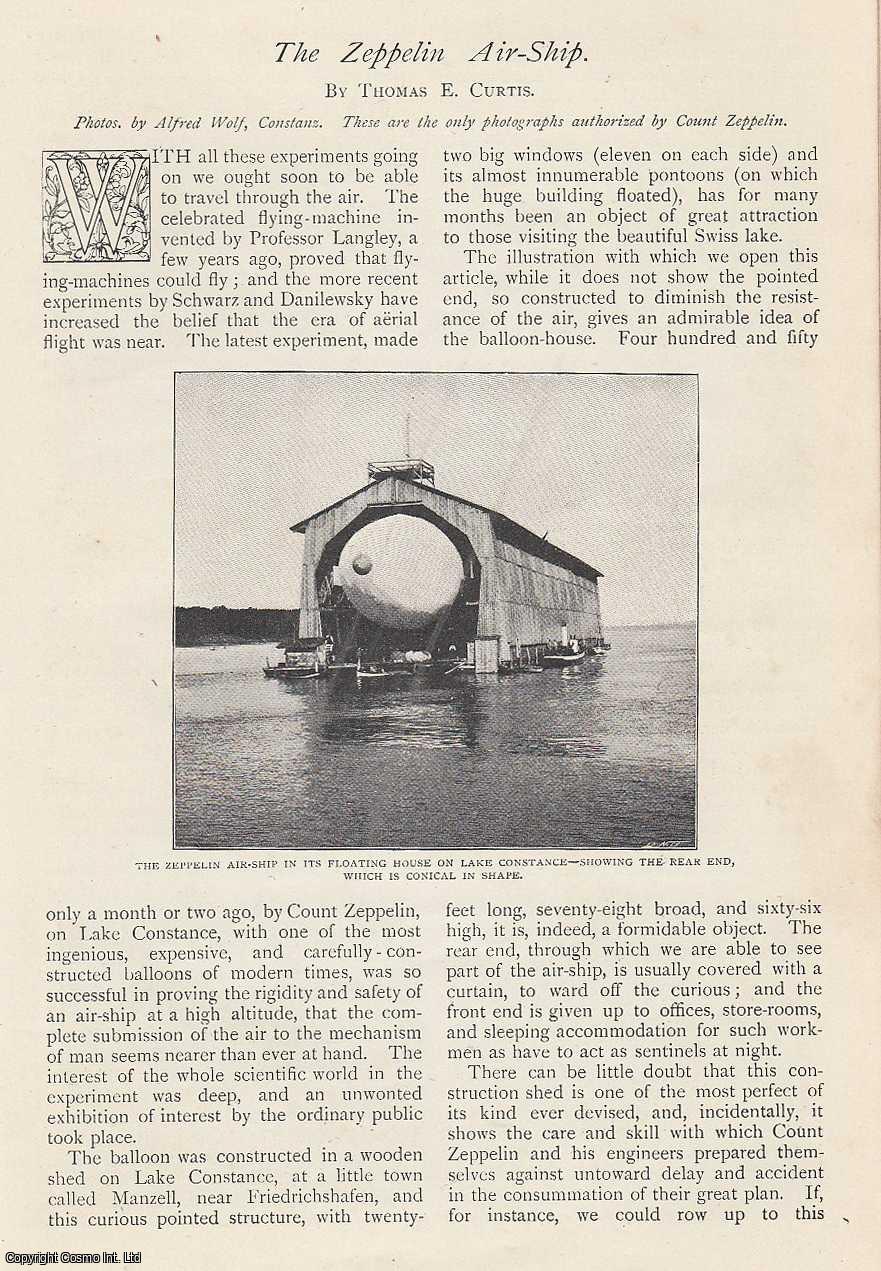 CURTIS, THOMAS E. - The Zeppelin Air-Ship. A rare original article from The Strand Magazine, 1900.