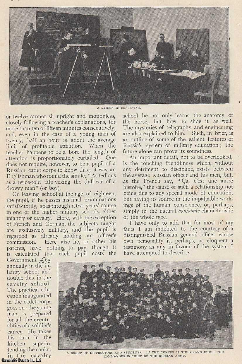 ANDERSON, A. - The Modern Russian Officer. A rare original article from The Strand Magazine, 1900.
