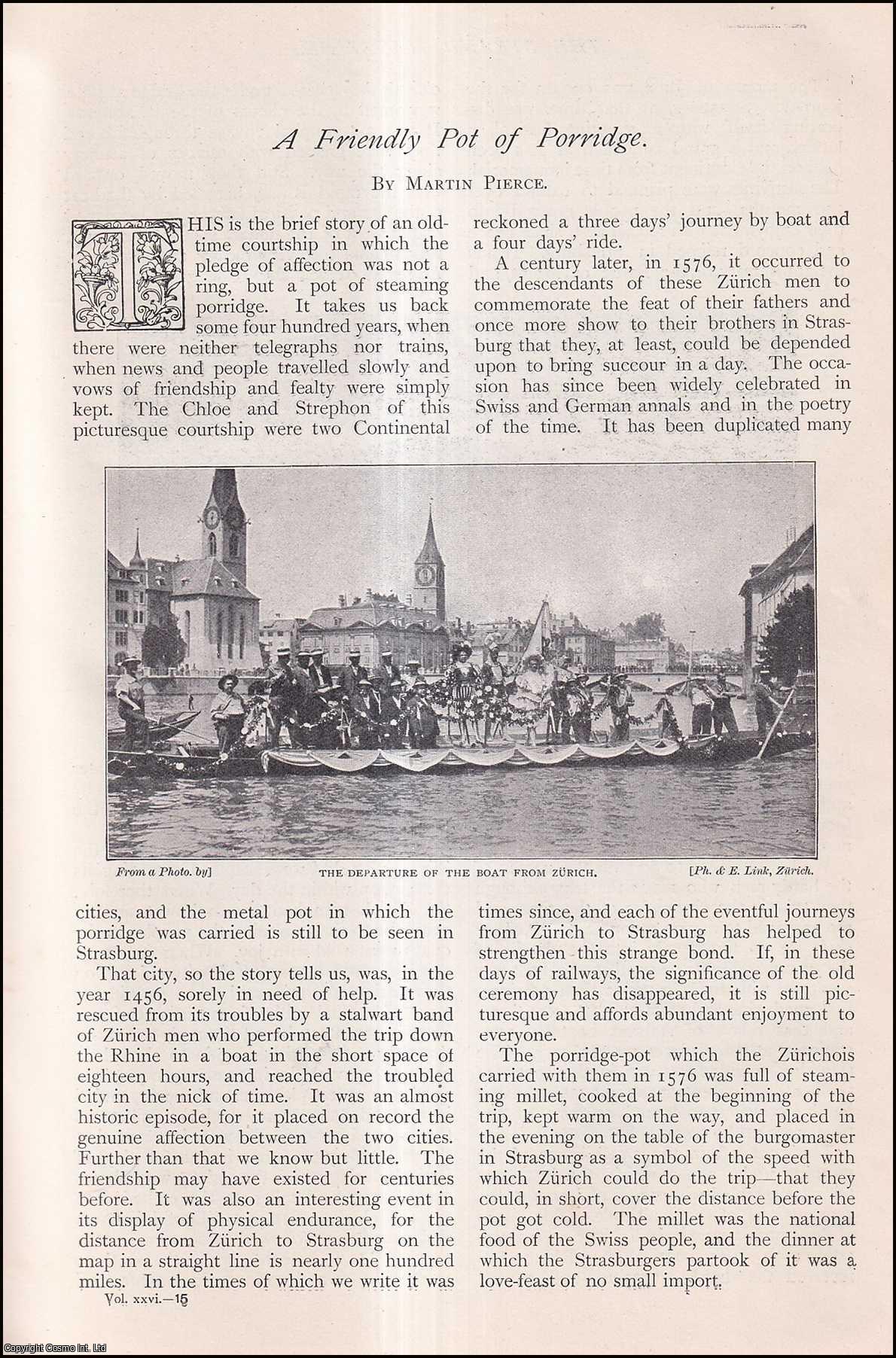 Pierce - From Zurich to Strasburg by boat : a Friendly Pot of Porridge. An uncommon original article from The Strand Magazine, 1903.