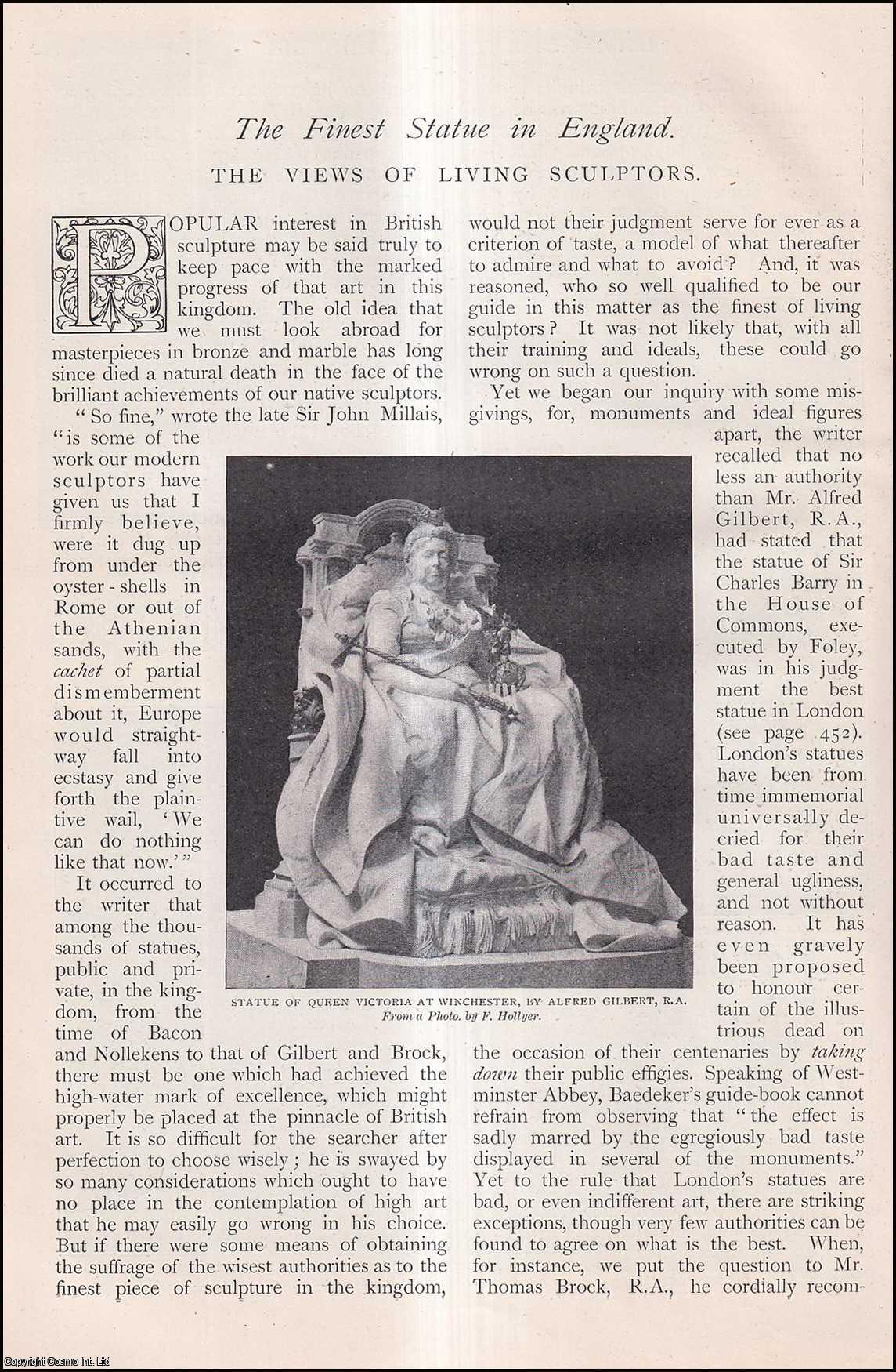 --- - Statue, The Finest In England. The Views of Living Sculptors. A rare original article from The Strand Magazine, 1903.