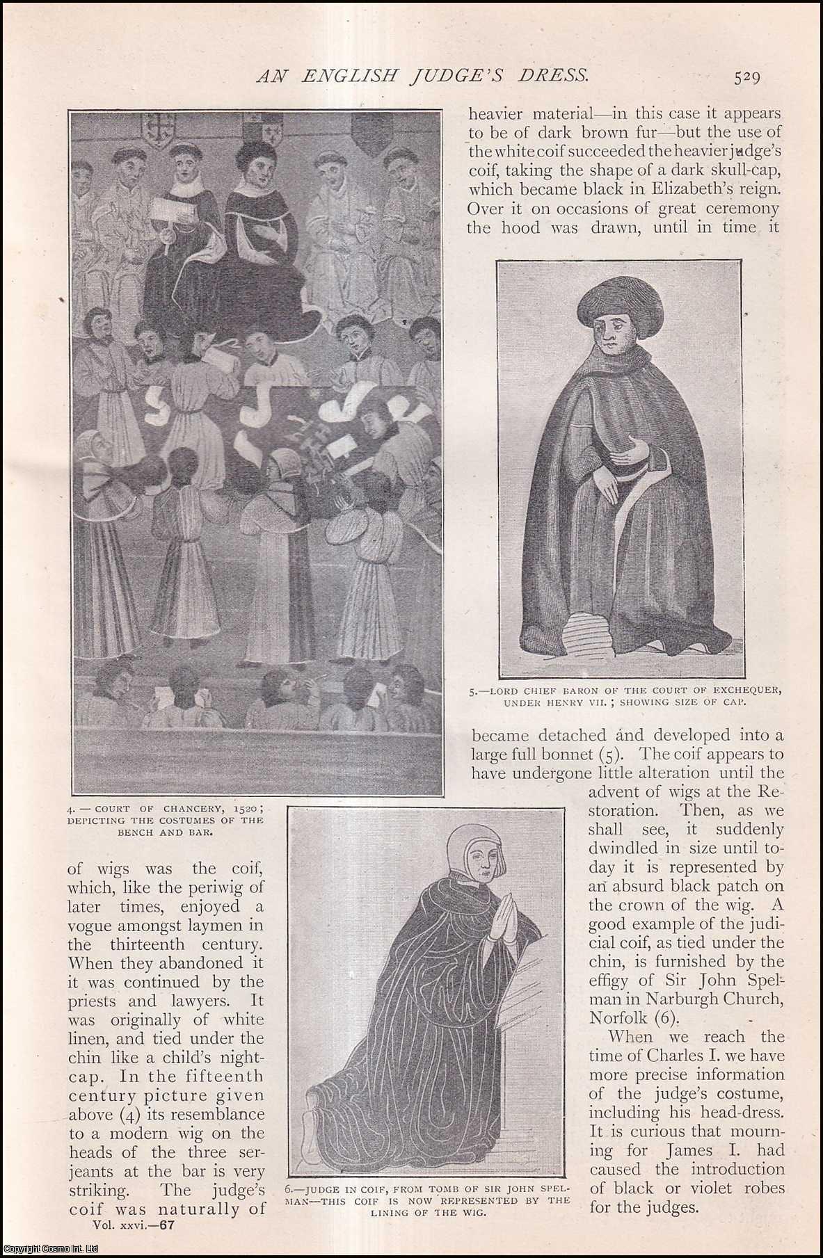 --- - An English Judge's Dress. A rare original article from The Strand Magazine, 1903.