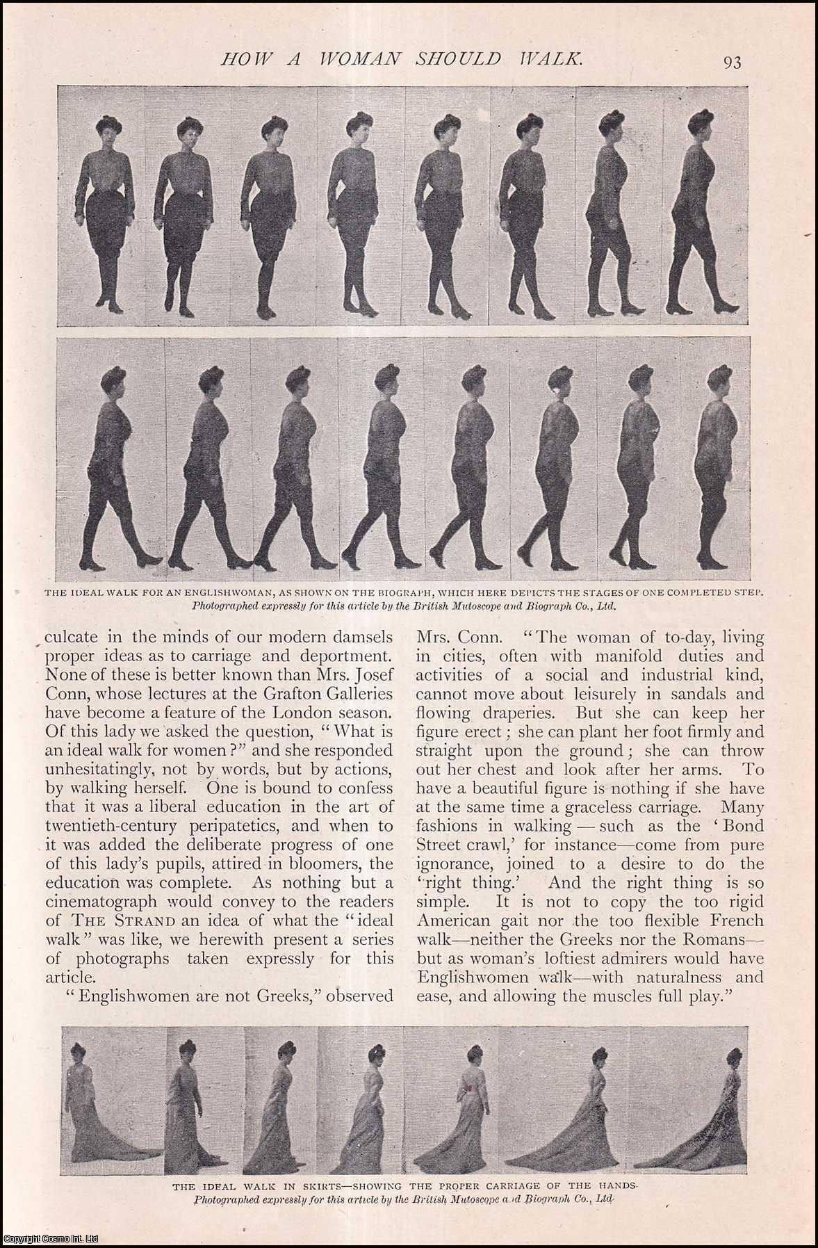 --- - How A Woman Should Walk. A rare original article from The Strand Magazine, 1904.