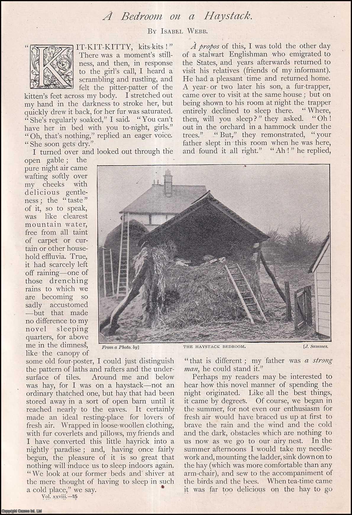 WEBB, ISABEL - A Bedroom on a Haystack. A rare original article from The Strand Magazine, 1904.