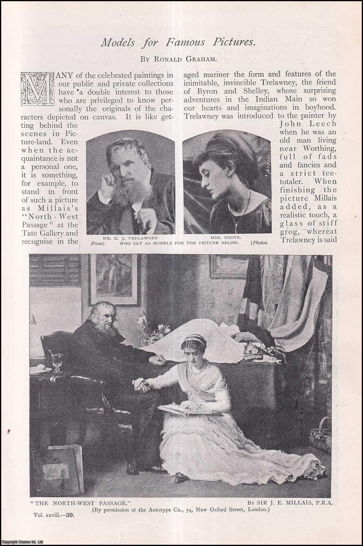 Ronald Graham - Models for Famous Pictures : Miss Effie Millais ; Mrs. Duckworth ; Miss Burne-Jones ; Miss Kate Dickens ; Lady Alma-Tadema & others. An uncommon original article from The Strand Magazine, 1904.