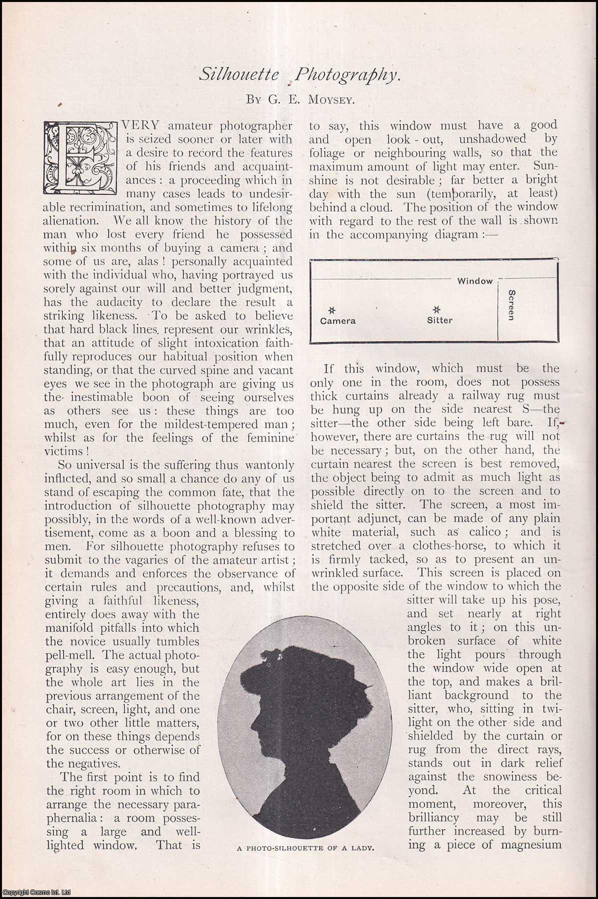 G.E. Moysey - Silhouette Photography. An uncommon original article from The Strand Magazine, 1904.