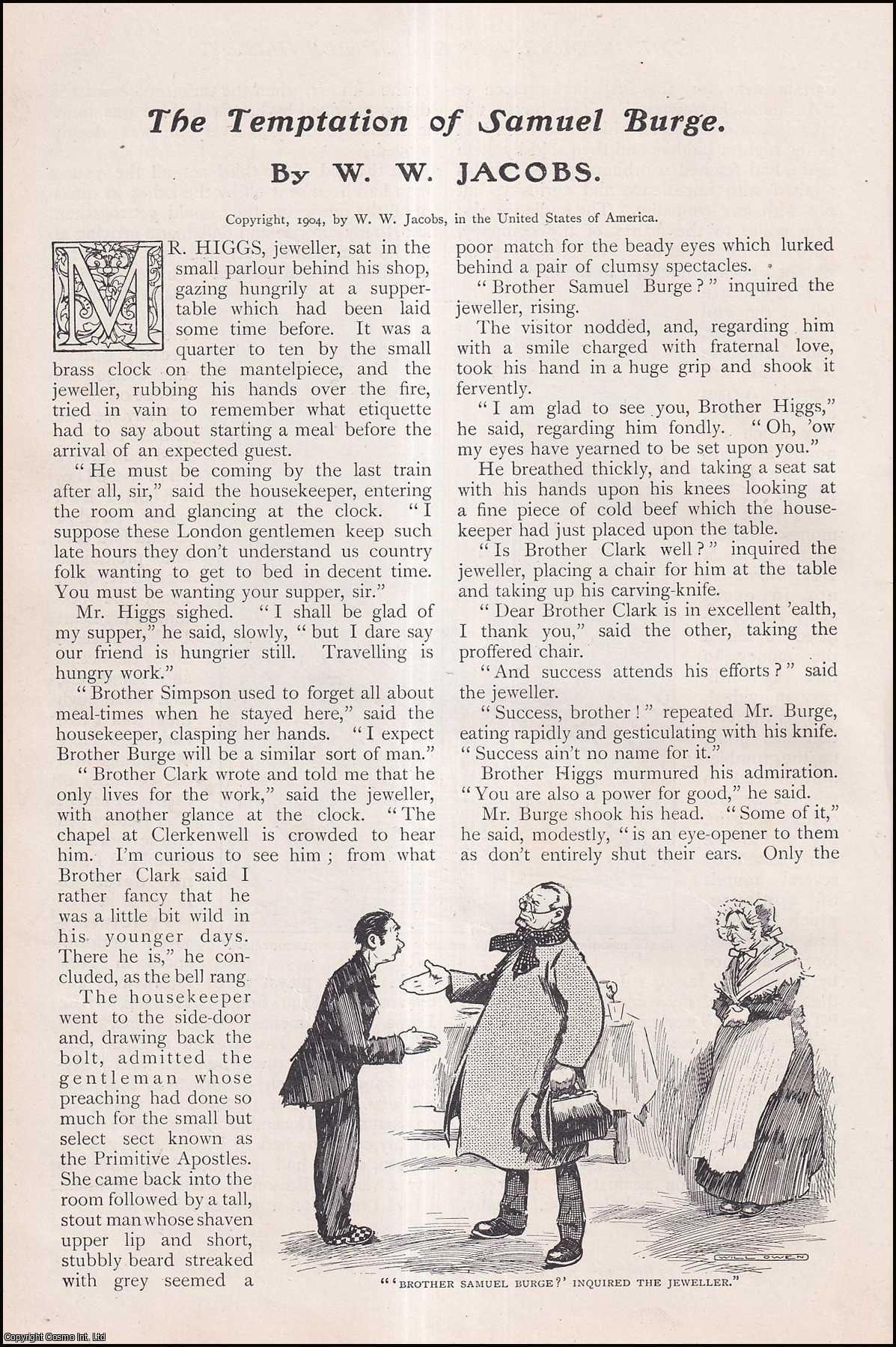 JACOBS, W. W. - The Temptation of Samuel Burge. A rare original article from The Strand Magazine, 1904.