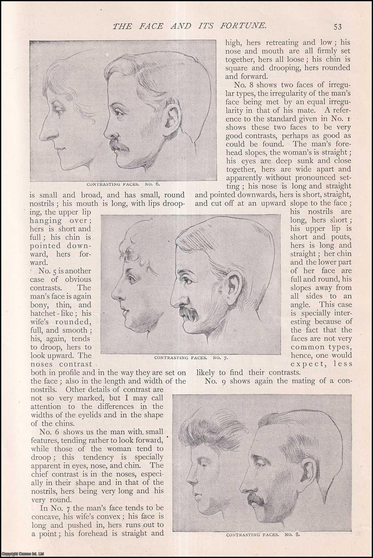 MEYNERS, GEORGE - The Face and Its Fortune.The law of contrasts in relation to falling in love. A rare original article from The Strand Magazine, 1905.