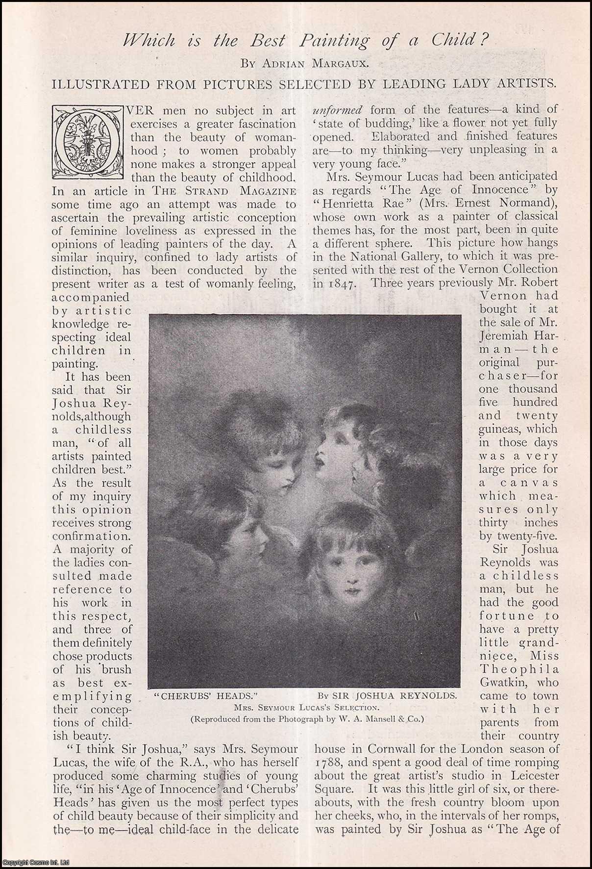 MARGAUX, ADRIAN - Which is The Best Painting of a Child? A rare original article from The Strand Magazine, 1905.