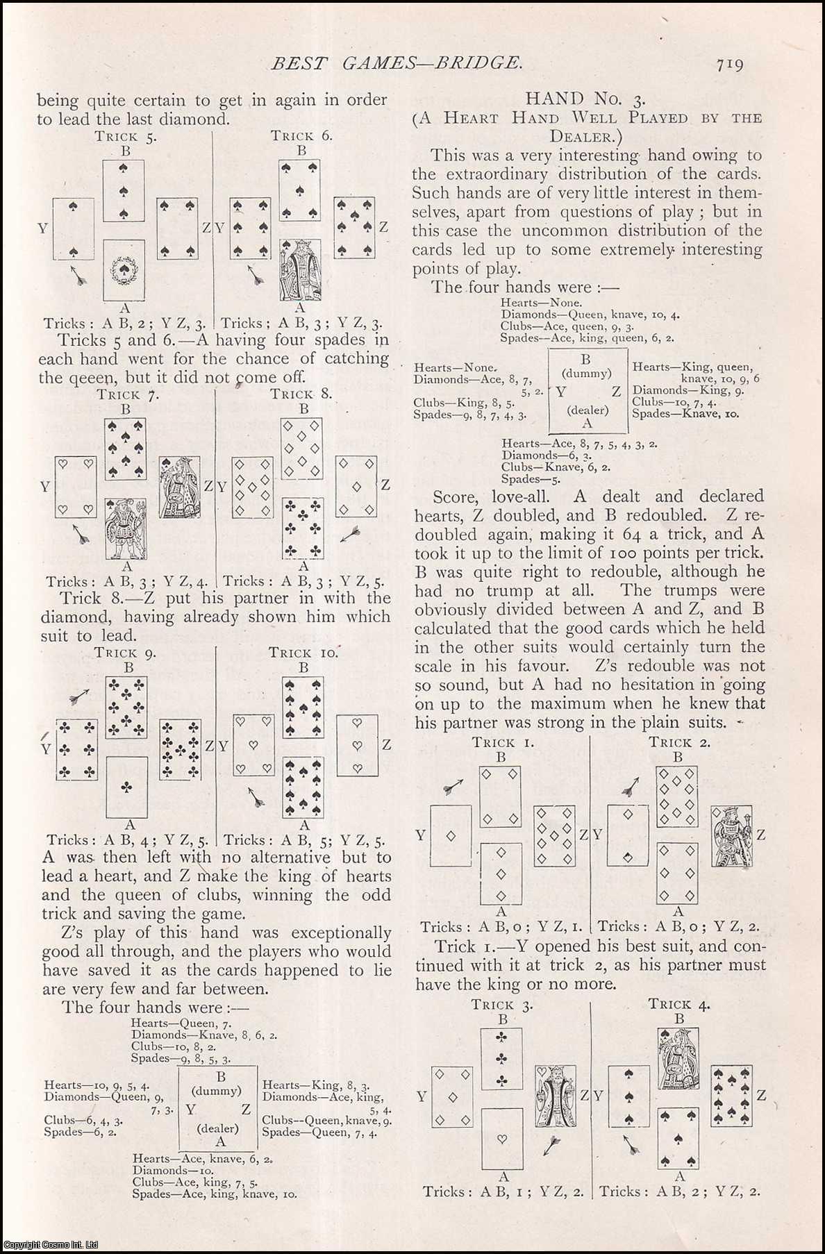 Dalton - Bridge & Chess : the Best Games ever Played. An uncommon original article from The Strand Magazine, 1906.