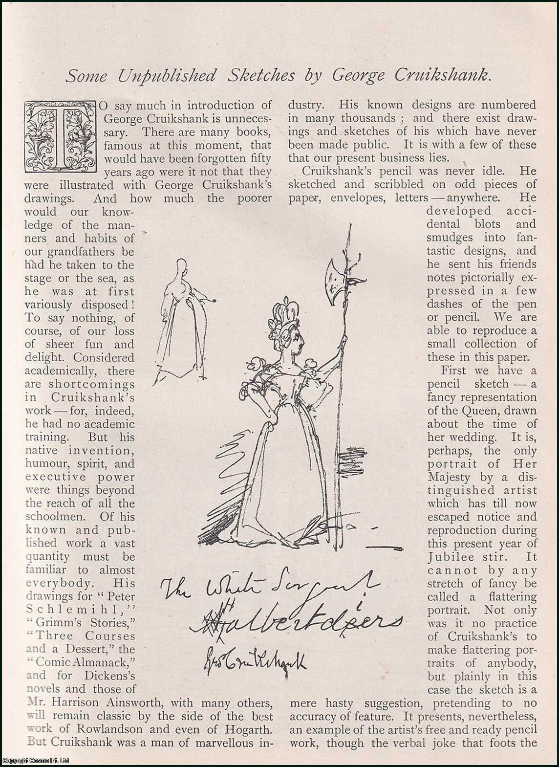 --- - Some Unpublished Sketches by George Cruikshank. A rare original article from The Strand Magazine, 1897.