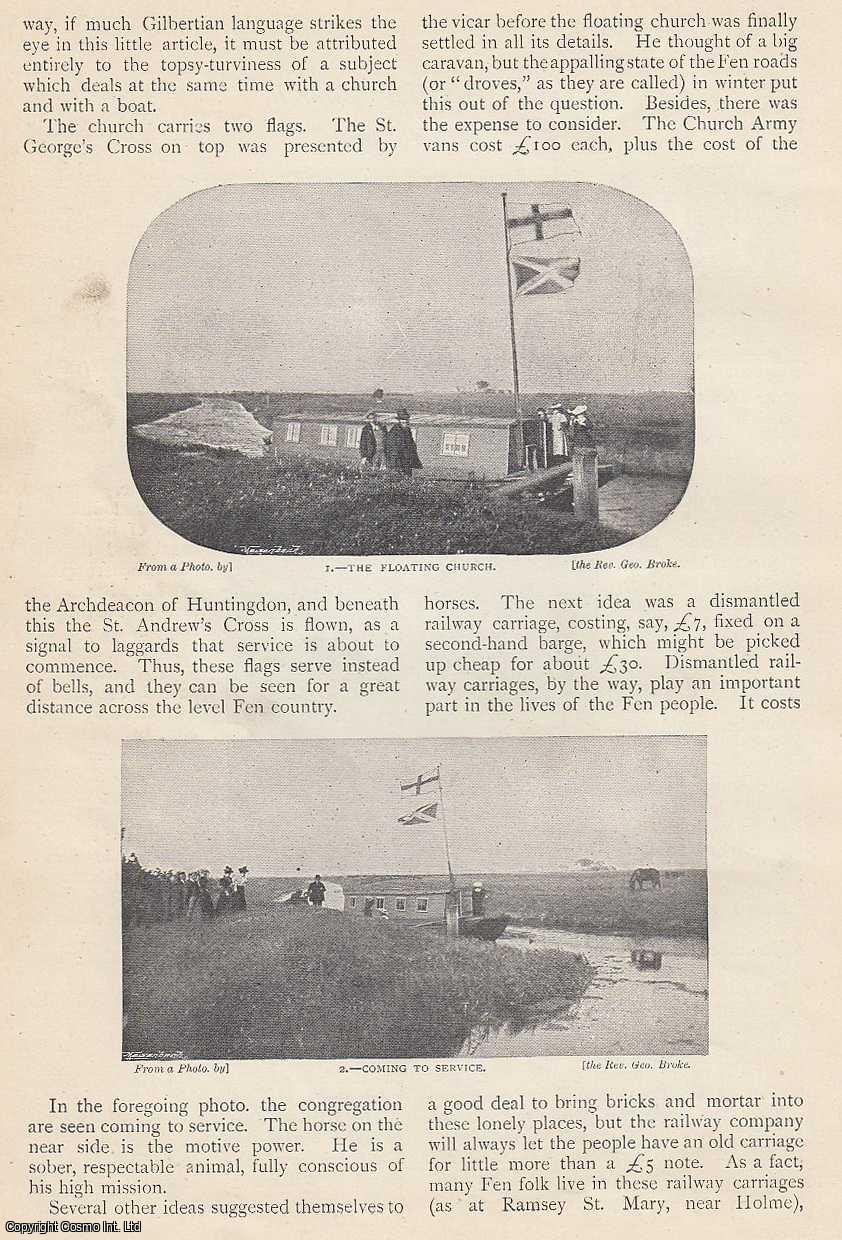 L.S. Lewis - The Floating Church. A Canal Barge as a Church, Huntingdon, the Fens. An uncommon original article from The Strand Magazine, 1897.