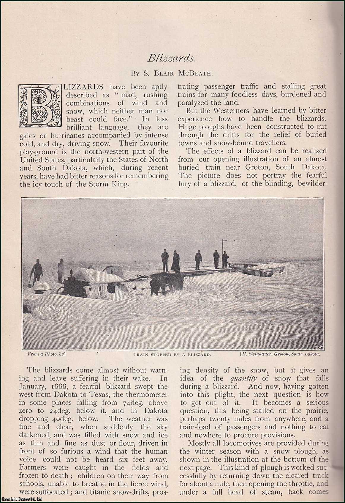 MCBEATH, S. BLAIR - Blizzards. A rare original article from The Strand Magazine, 1897.