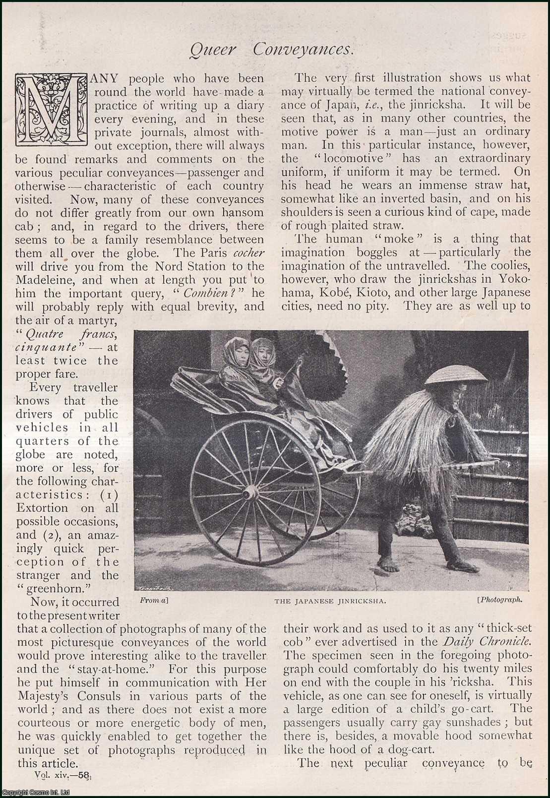 --- - Queer Conveyances. A rare original article from The Strand Magazine, 1897.