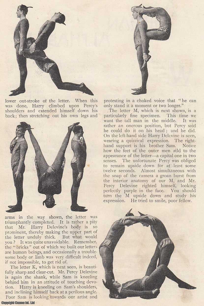 William G. FitzGerald - A Human Alphabet. An uncommon original article from The Strand Magazine, 1897.