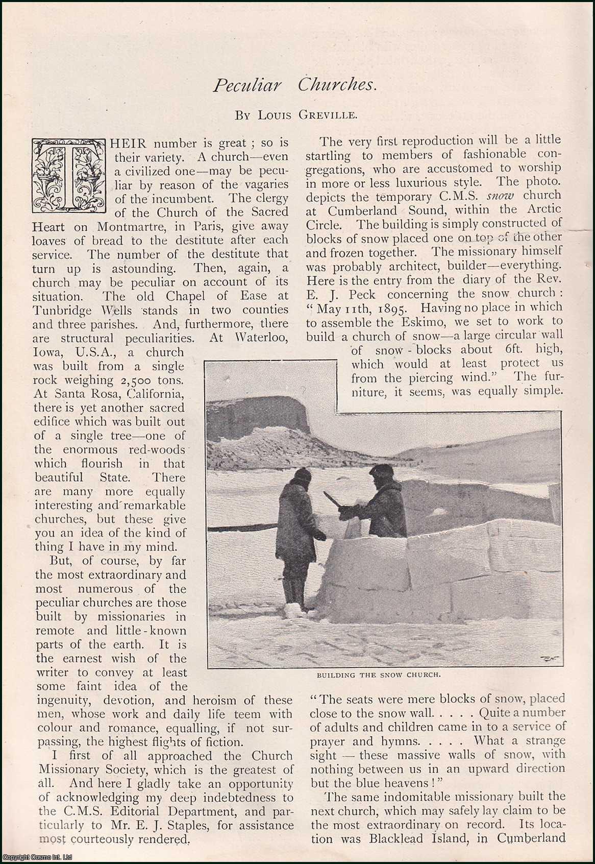 Louis Greville - Peculiar Churches : Kilindini church ; Sela Ndongo church ; Newala church ; Likoma Cathedral & more. An uncommon original article from The Strand Magazine, 1897.