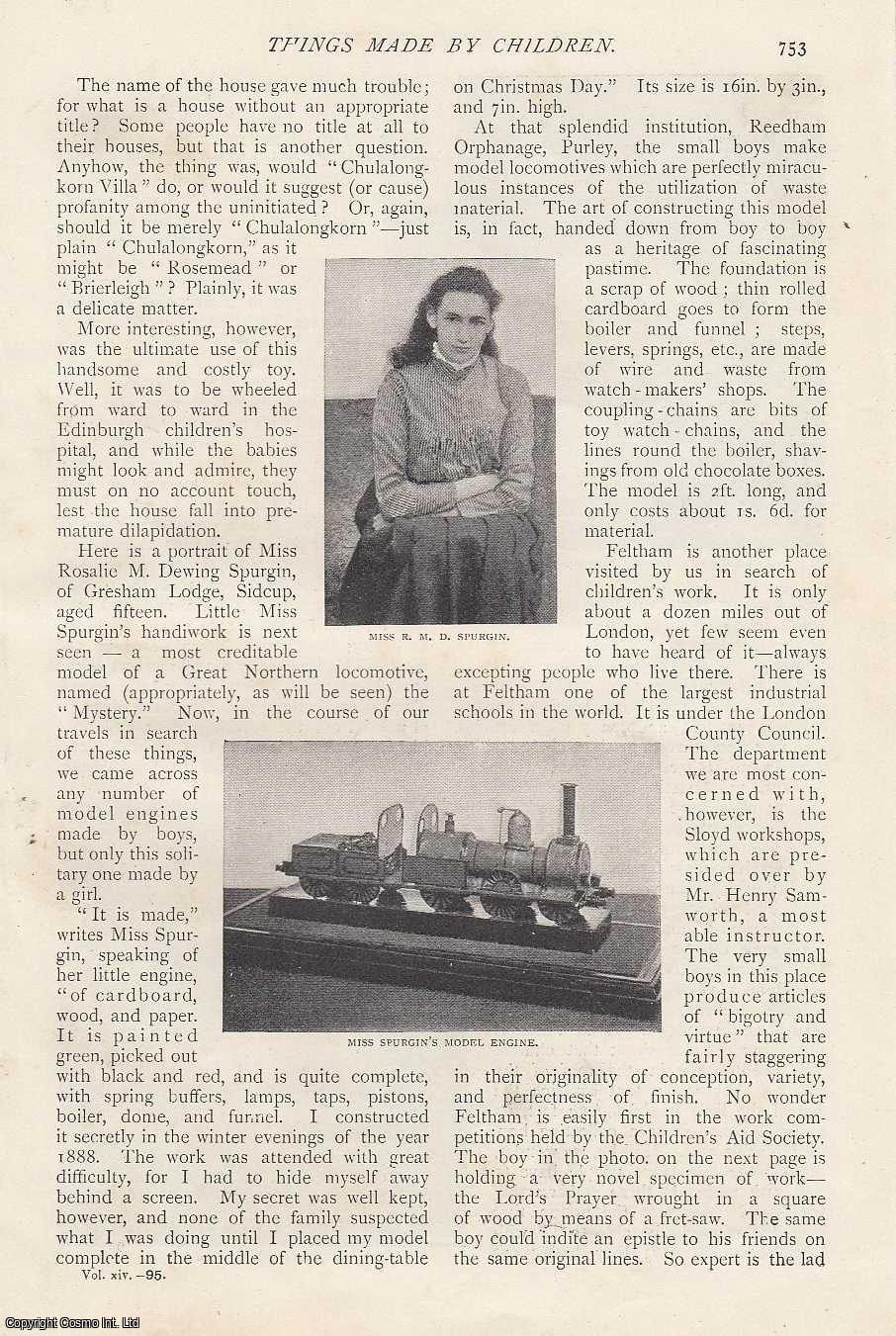 HENDERSON, ROBERT - Things Made by Children. A rare original article from The Strand Magazine, 1897.