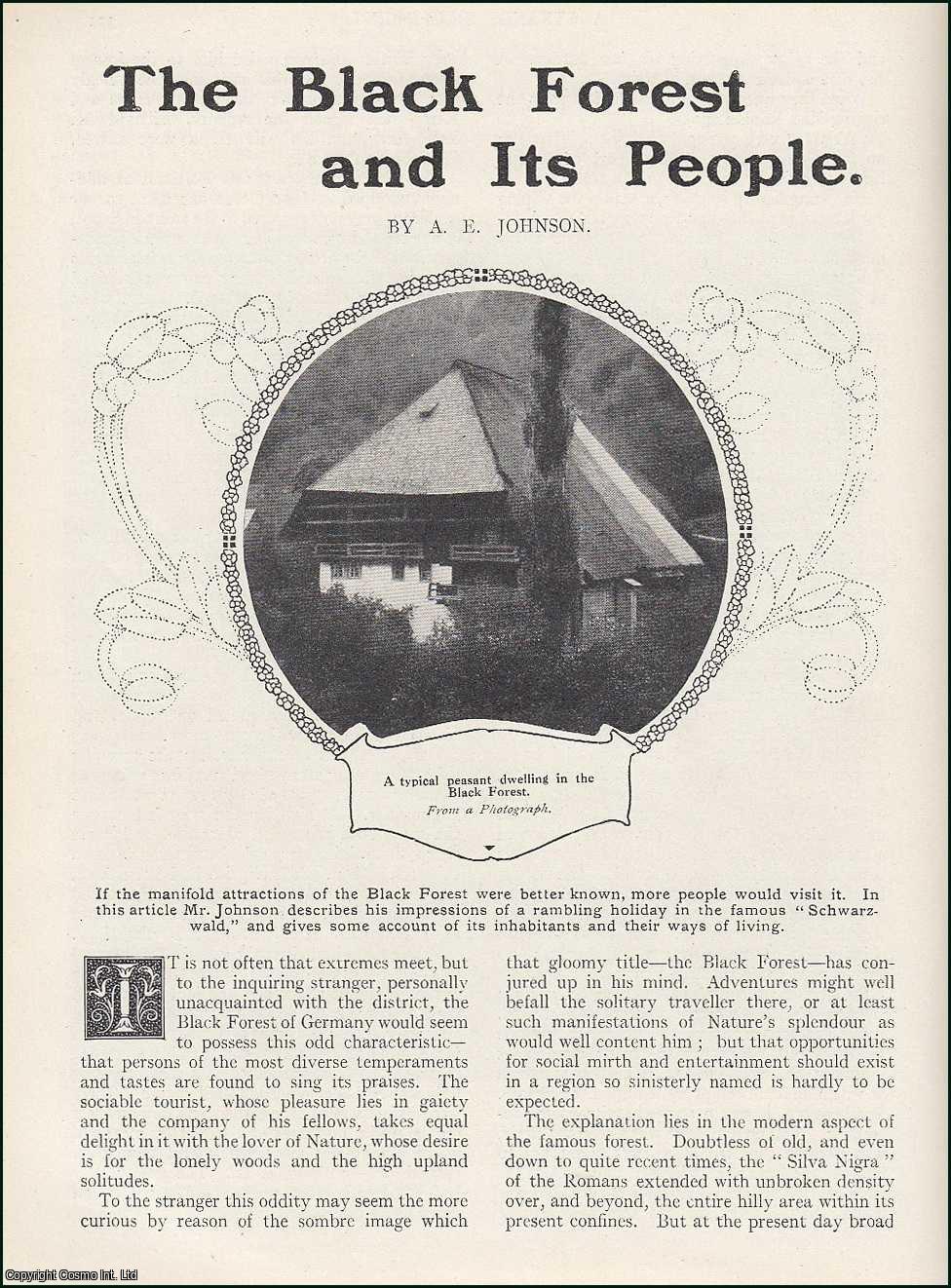 JOHNSON, A. E. - The Black Forest and Its People. A rare original article from the Wide World Magazine, 1912.