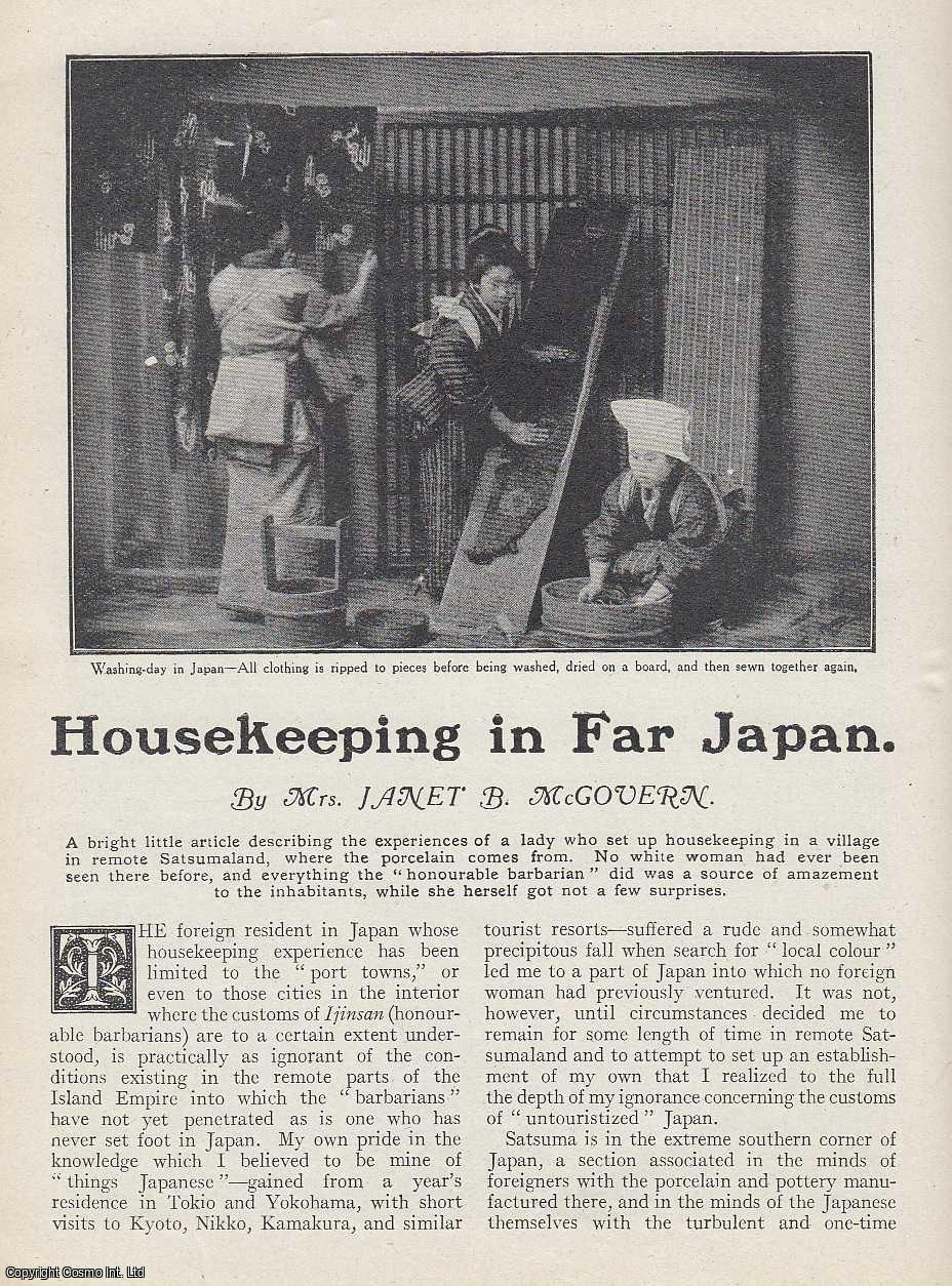 MCGOVERN, JANET B. - Housekeeping in Far Japan. A rare original article from the Wide World Magazine, 1916.