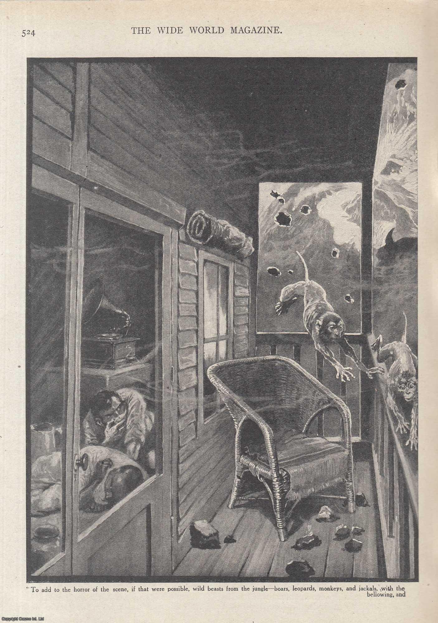 Ernest A. Chown, illustrated by Stanley L. Wood. - A Fiery Ordeal : The eruption of Mount Kloet, Java. An uncommon original article from the Wide World Magazine, 1916.
