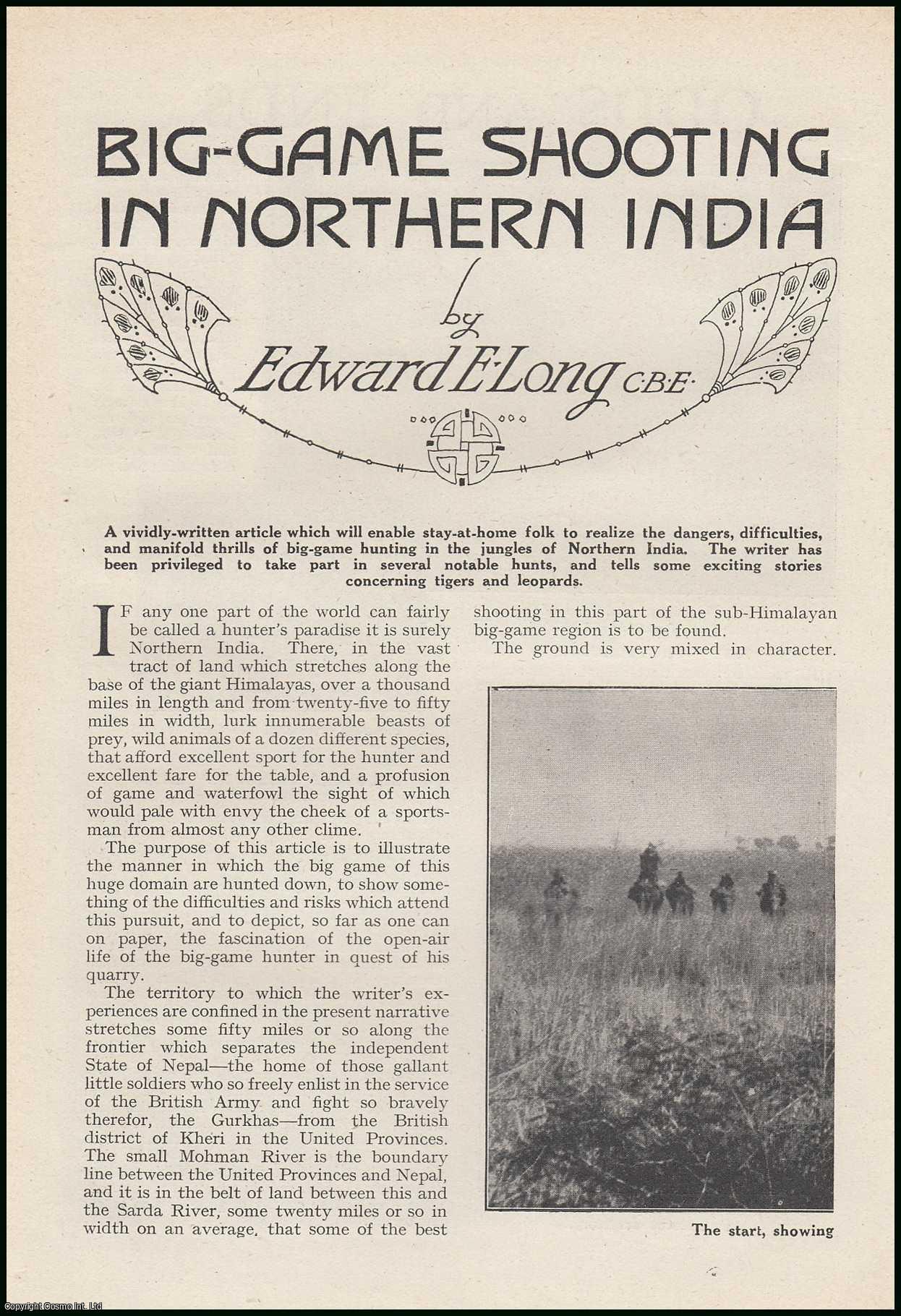 LONG, EDWARD E. - Big-Game Shooting in Northern India. An original article from the Wide World Magazine, 1922.
