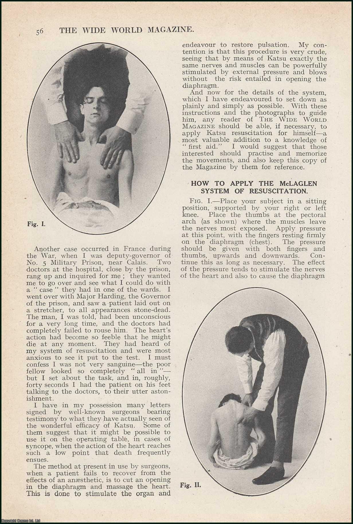 MCLAGLEN, S. L. - Katsu. Restoring The Dead To Life. A Secret Japanese Science explained for the first time. An original article from the Wide World Magazine, 1923.