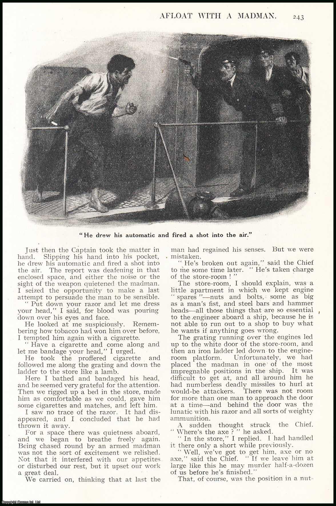 MASTERS, DAVID - Afloat With A Madman on the 'Algerian Prince'. An original article from the Wide World Magazine, 1923.