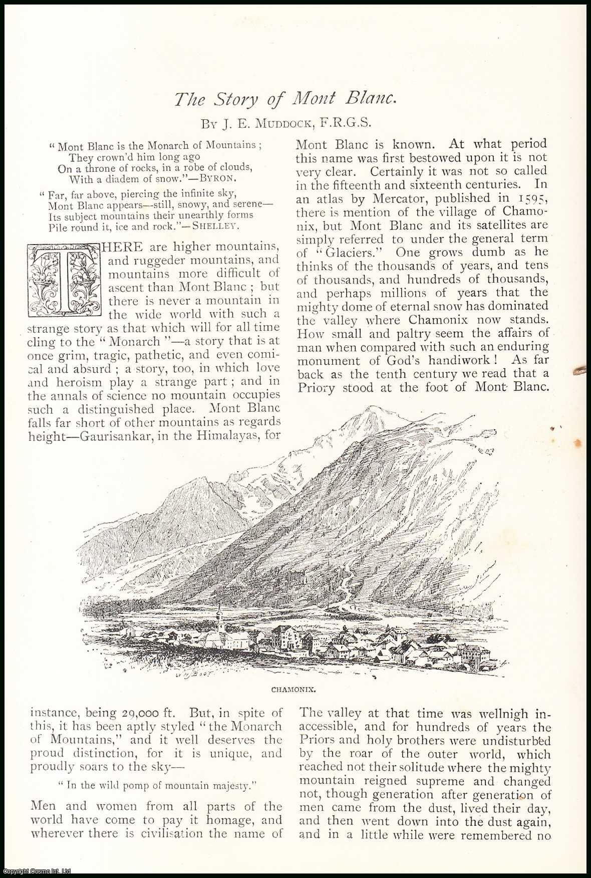 J.E. Muddock - The Story of Mont Blanc, Monarch of Mountains. An original article from The Strand Magazine, 1892.