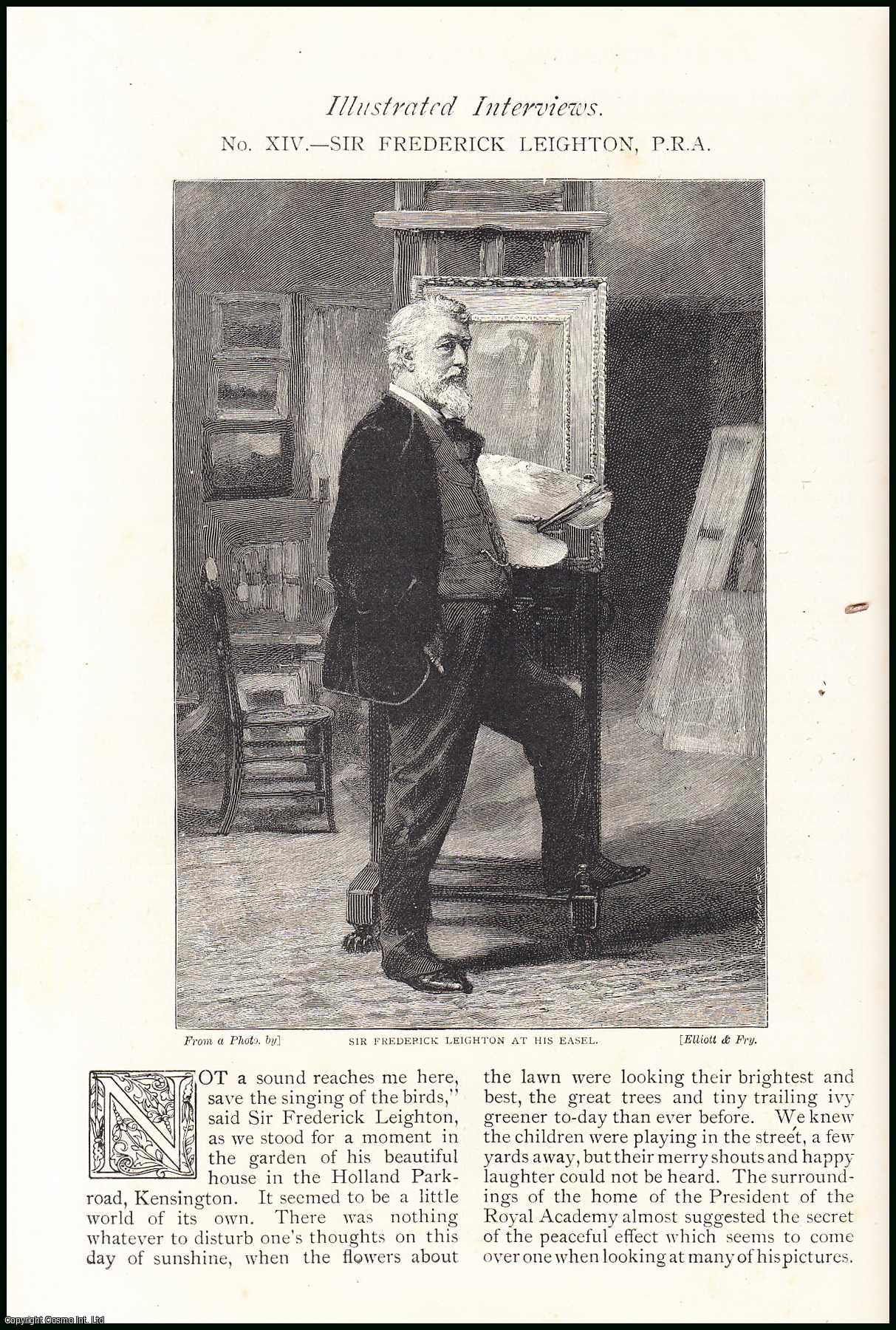 Harry How - Sir Frederick Leighton, Painter. Illustrated Interviews. An original article from The Strand Magazine, 1892.