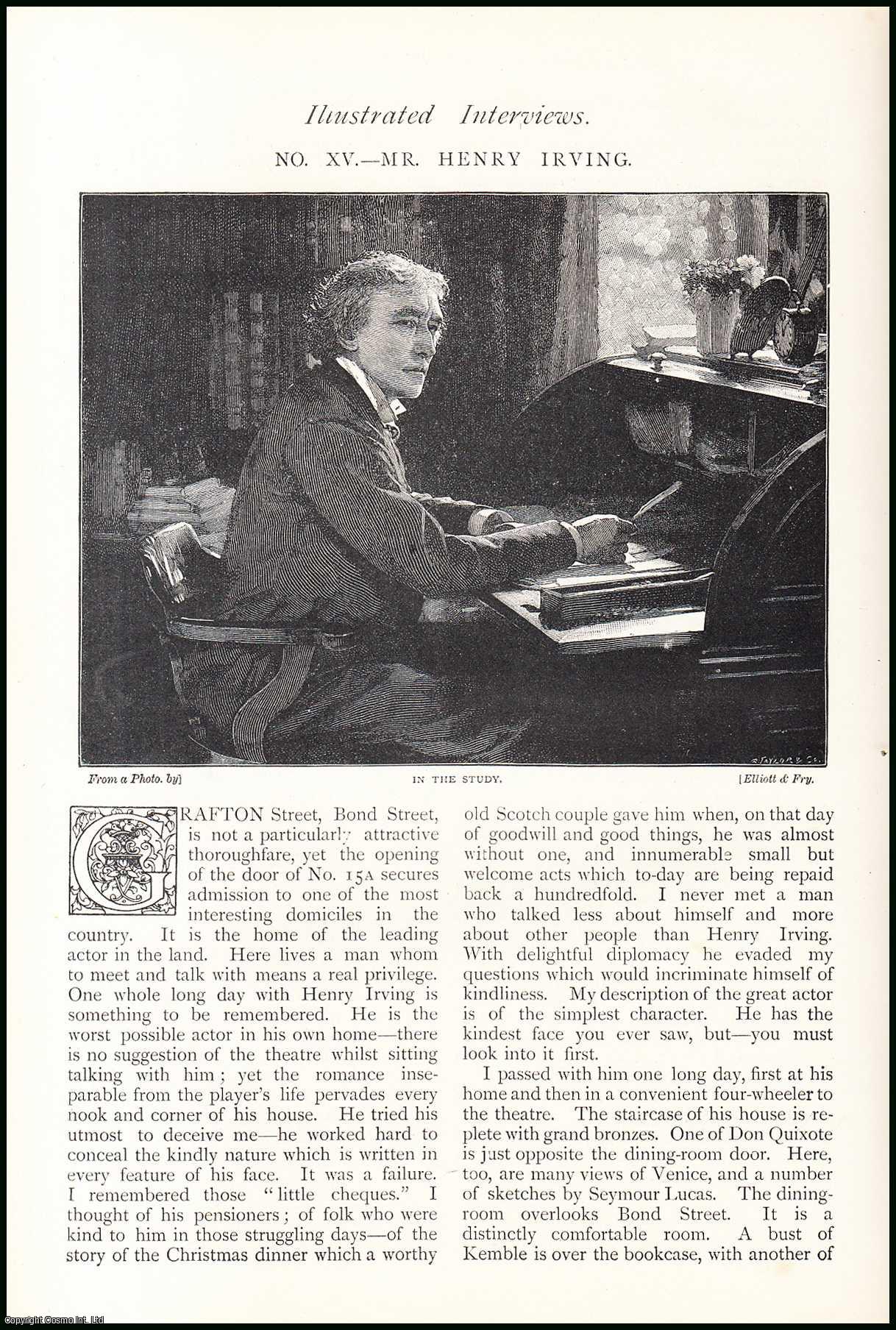 Harry How - Mr. Henry Irving, English Stage Actor. Illustrated Interviews. An original article from The Strand Magazine, 1892.