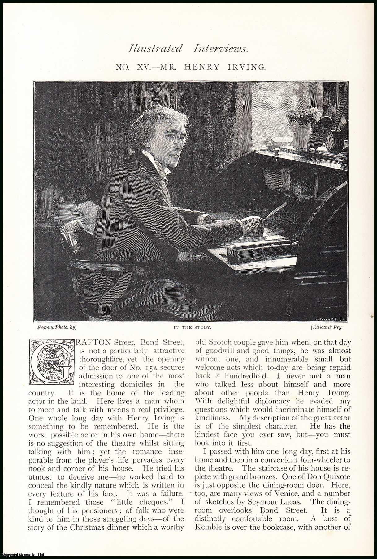HOW, HARRY - Mr. Henry Irving. Illustrated Interviews. An original article from The Strand Magazine, 1892.