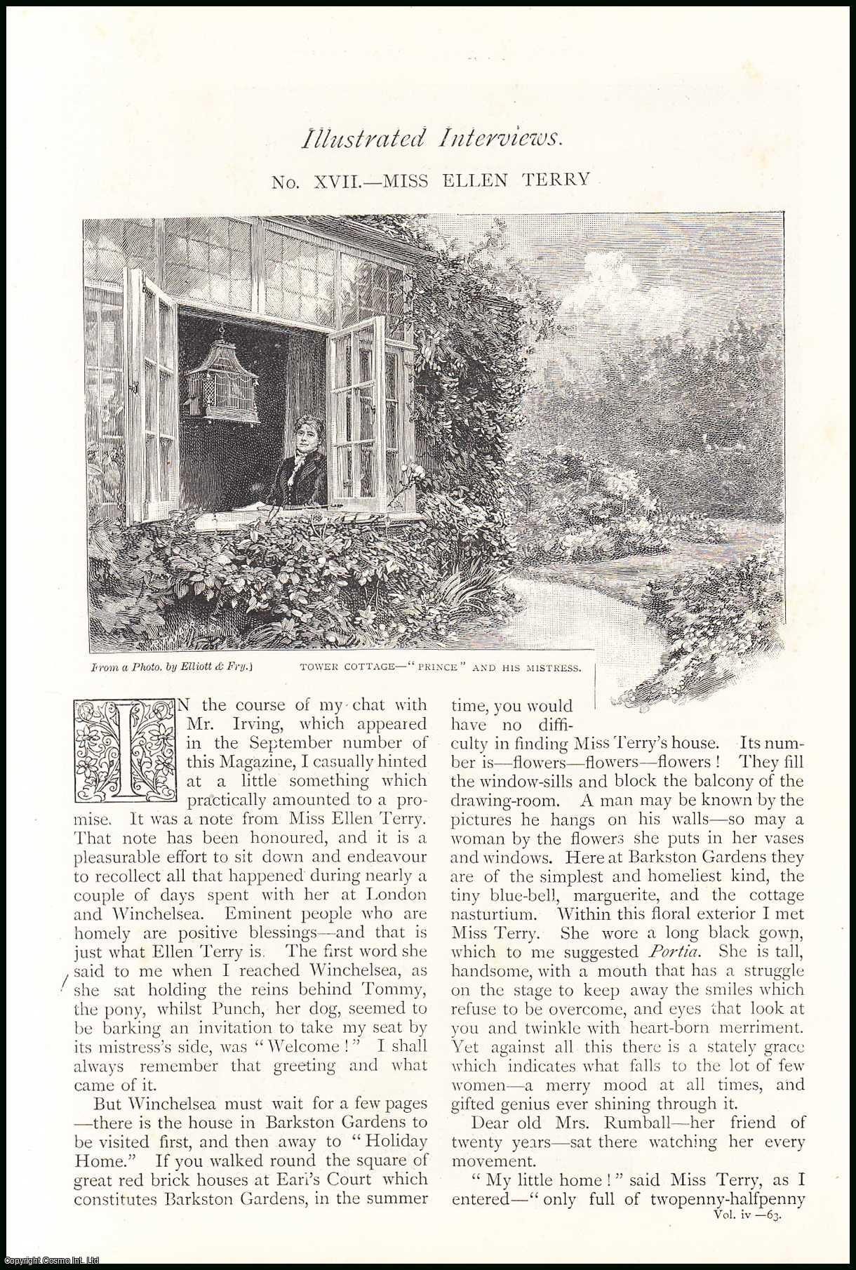 Harry How - Miss Ellen Terry, Actress. Illustrated Interviews. An original article from The Strand Magazine, 1892.