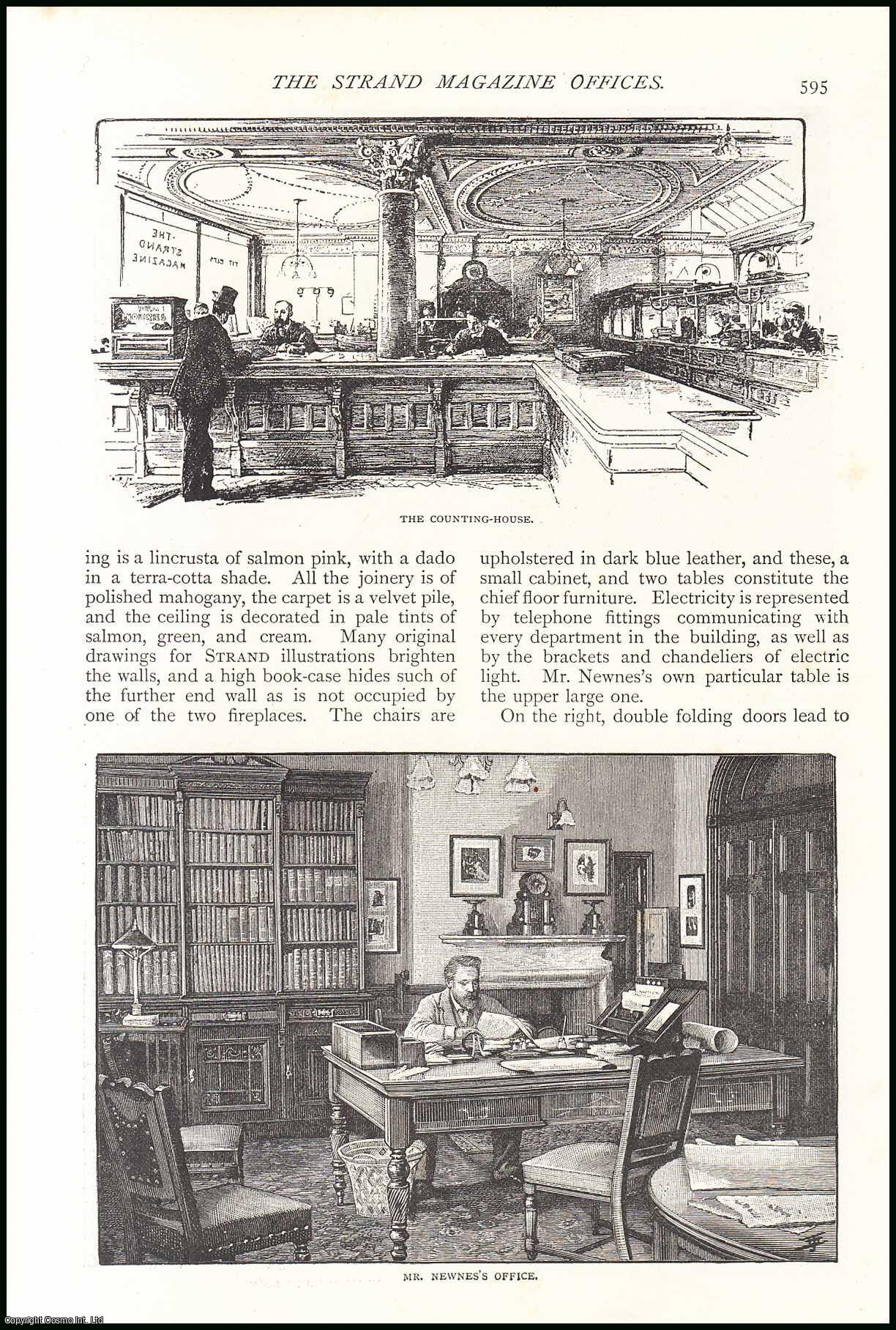 --- - A Description of The Offices of The Strand Magazine. An original article from The Strand Magazine, 1892.