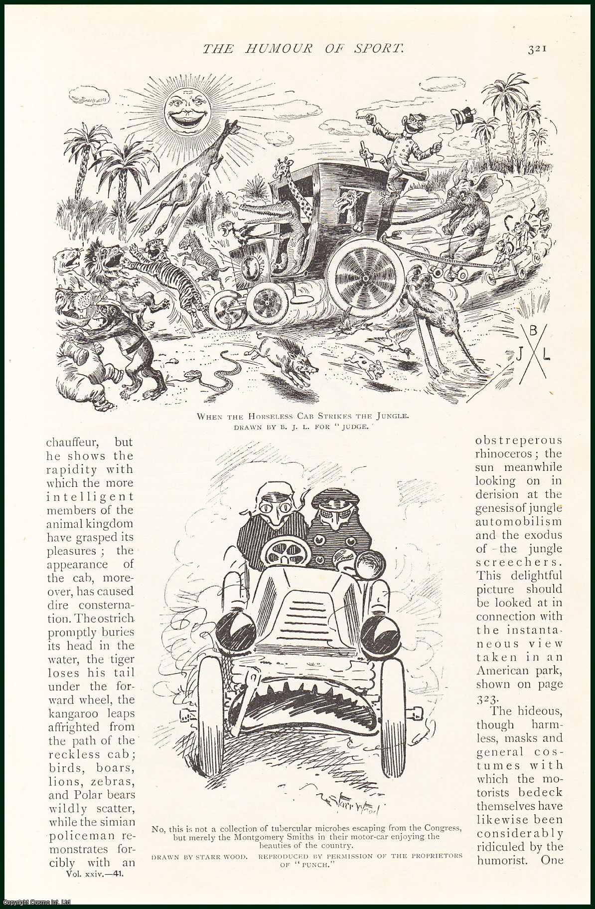 SMITH, JAMES WALTER - Automobilism. The Humour of Sport. A rare original article from The Strand Magazine, 1902.
