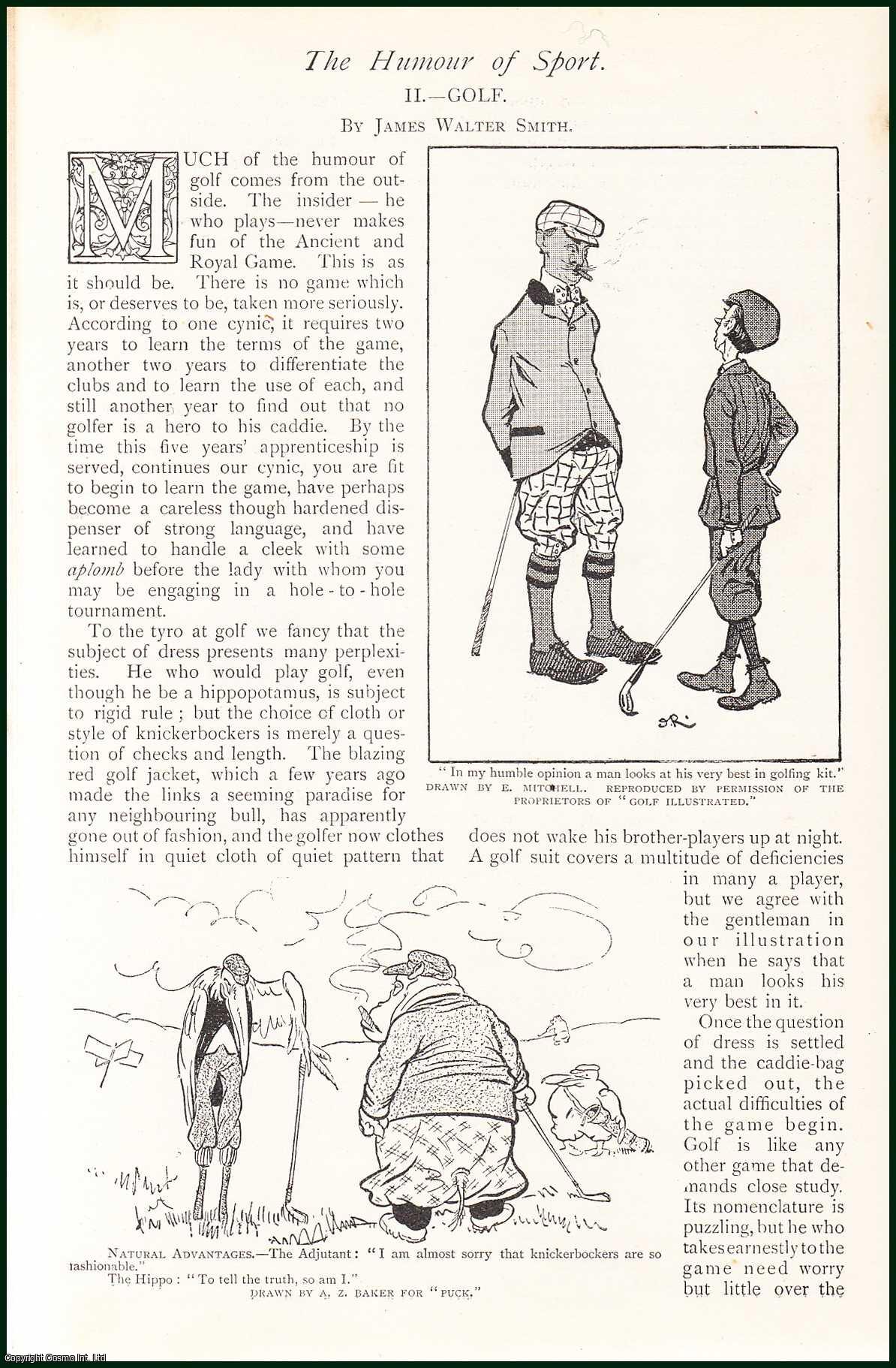 SMITH, JAMES WALTER - Golf. The Humour of Sport. A rare original article from The Strand Magazine, 1902.