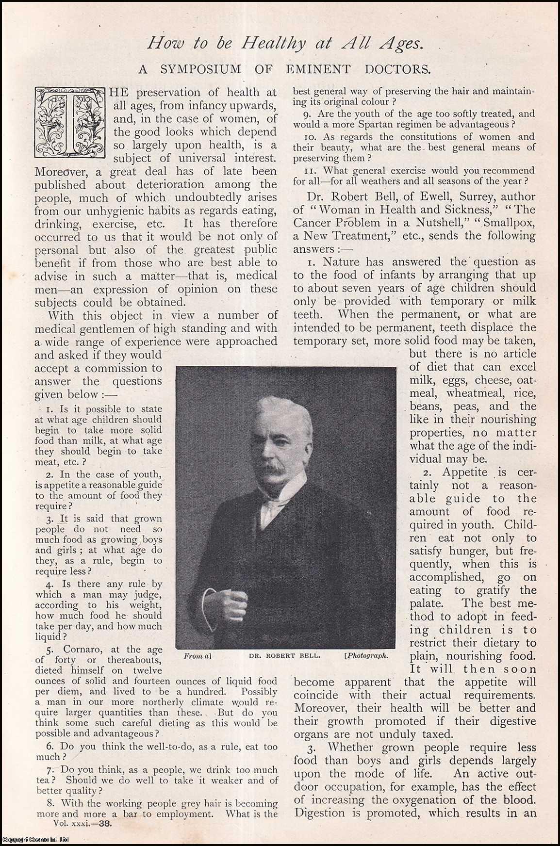 --- - How to be Healthy at all Ages. A Symposium of Eminent Doctors. A rare original article from The Strand Magazine, 1906.
