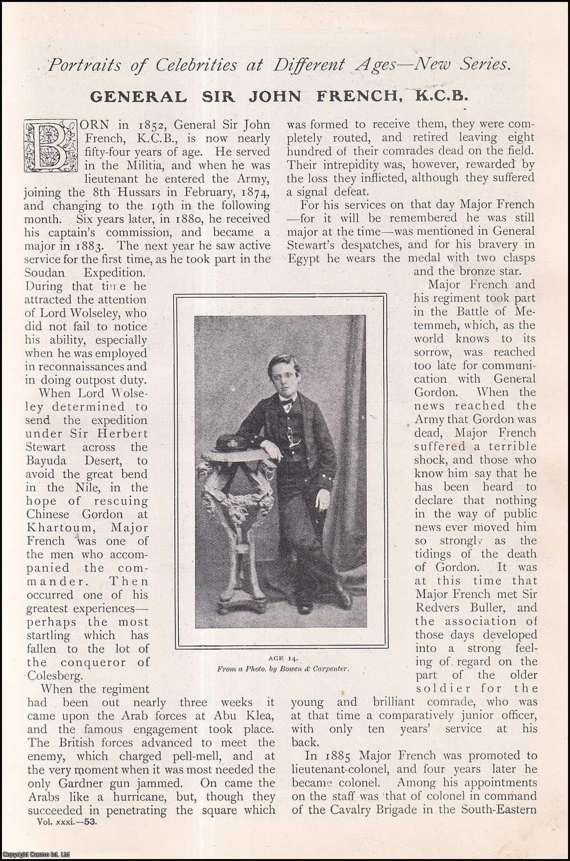 --- - General Sir John French, K.C.B. Portraits of Celebrities at Different Ages: A rare original article from The Strand Magazine, 1906.