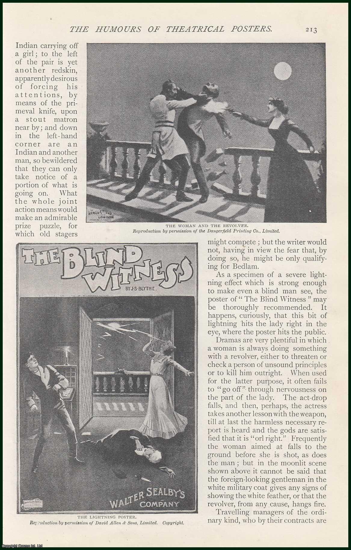 LANDER, GEORGE - The Humours of Theatrical Posters. A rare original article from The Strand Magazine, 1907.