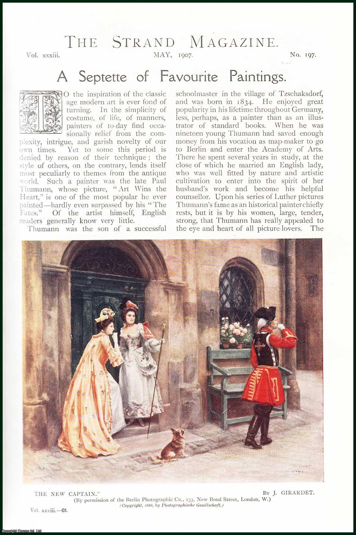 --- - A Septette of Favourite Paintings. A rare original article from The Strand Magazine, 1907.