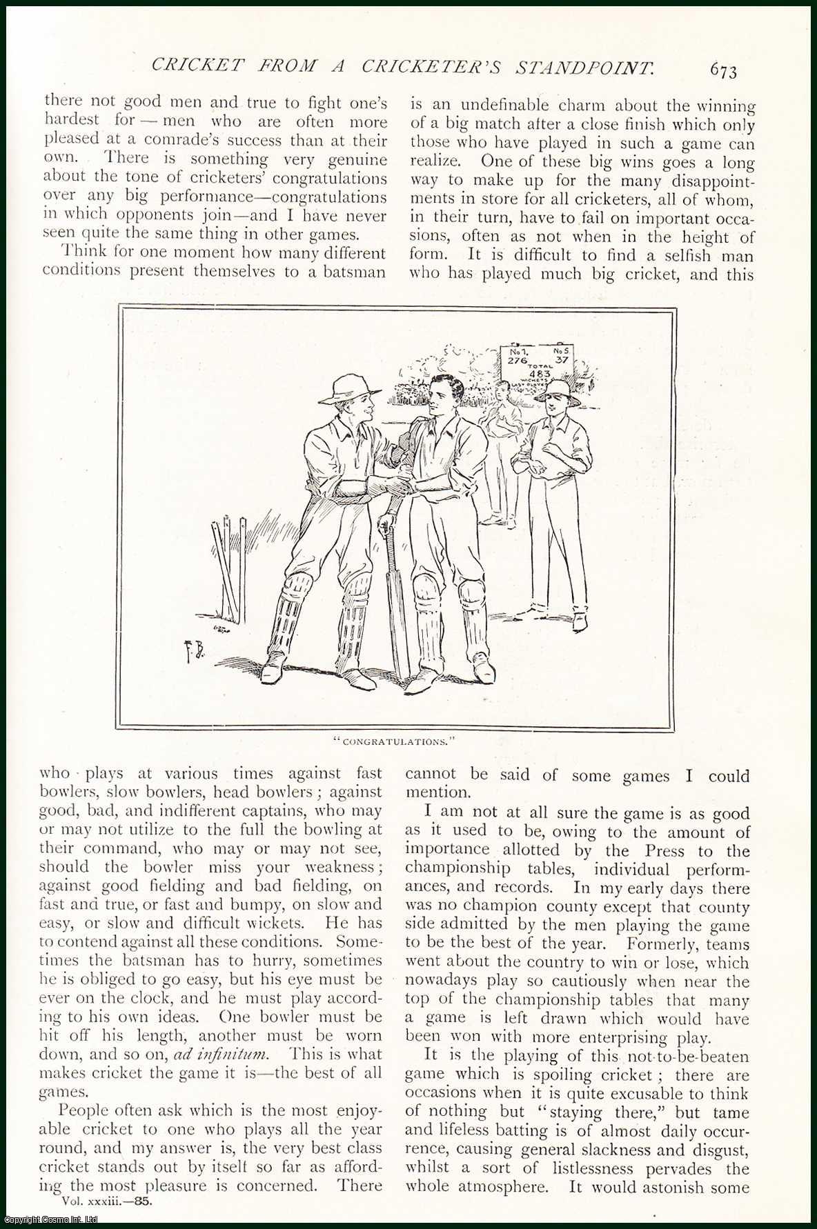 MACLAREN, A. C. - Cricket From a Cricketer's Standpoint. A rare original article from The Strand Magazine, 1907.