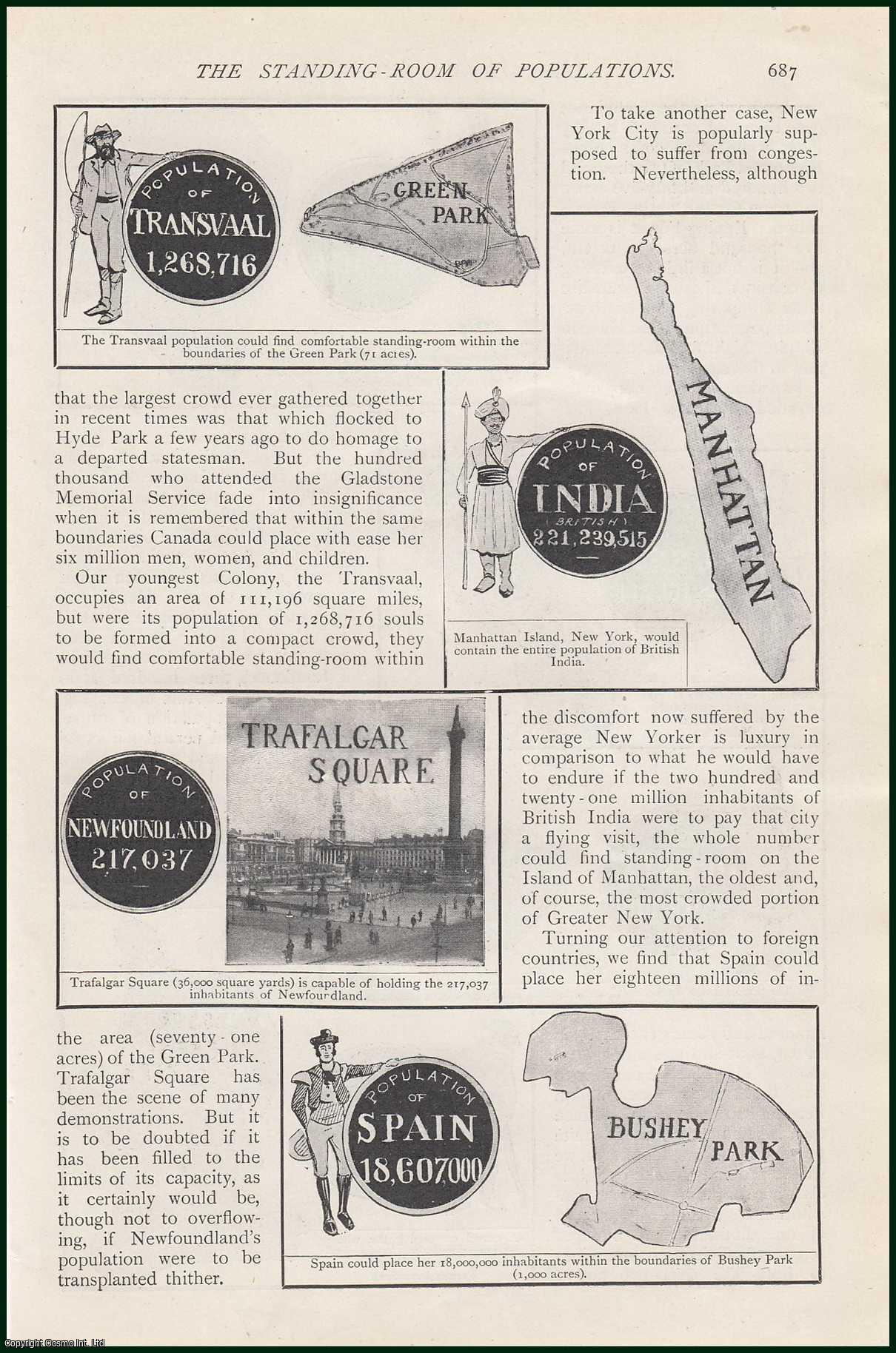 Arthur T. Dolling - Canada ; New Zealand ; Spain ; Australia ; Ireland ; Liverpool ; Russia & more : The Standing-Room of Populations. An original article from The Strand Magazine, 1907.