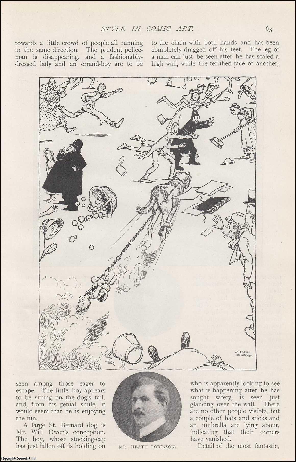 No Author Stated - Style in Comic Art. An uncommon original article from The Strand Magazine, 1909.