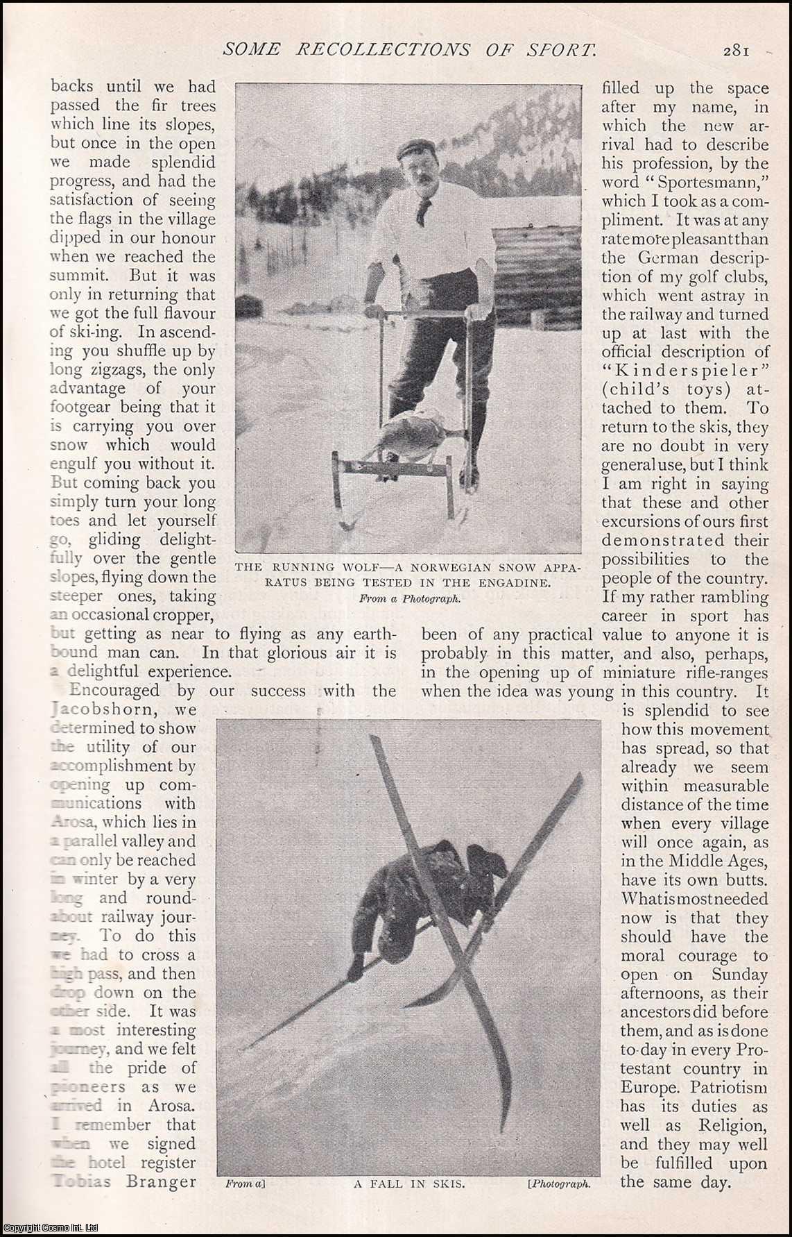 DOYLE, A. CONAN - Some Recollections of Sport. A rare original article from The Strand Magazine, 1909.