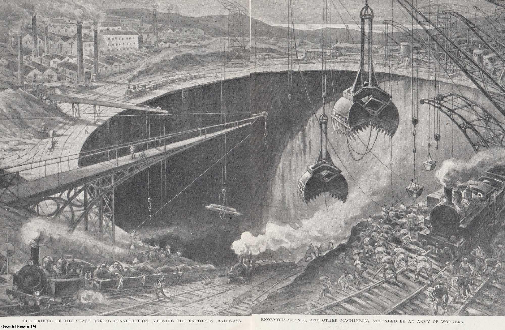 FLAMMARION, CAMILLE - A Hole Through The Earth. A rare original article from The Strand Magazine, 1909.