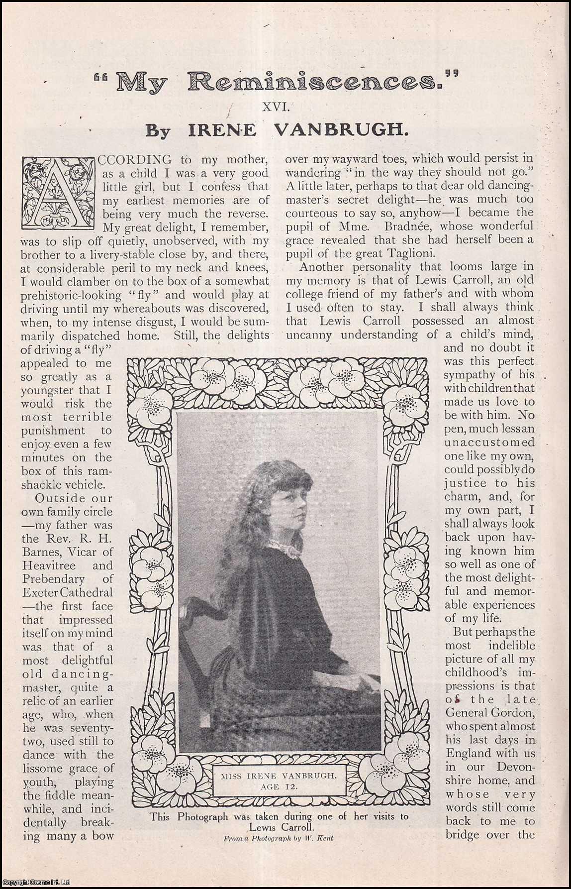 No Author Stated - Miss Irene Vanbrugh : English Actress. My Reminiscences. An uncommon original article from The Strand Magazine, 1910.