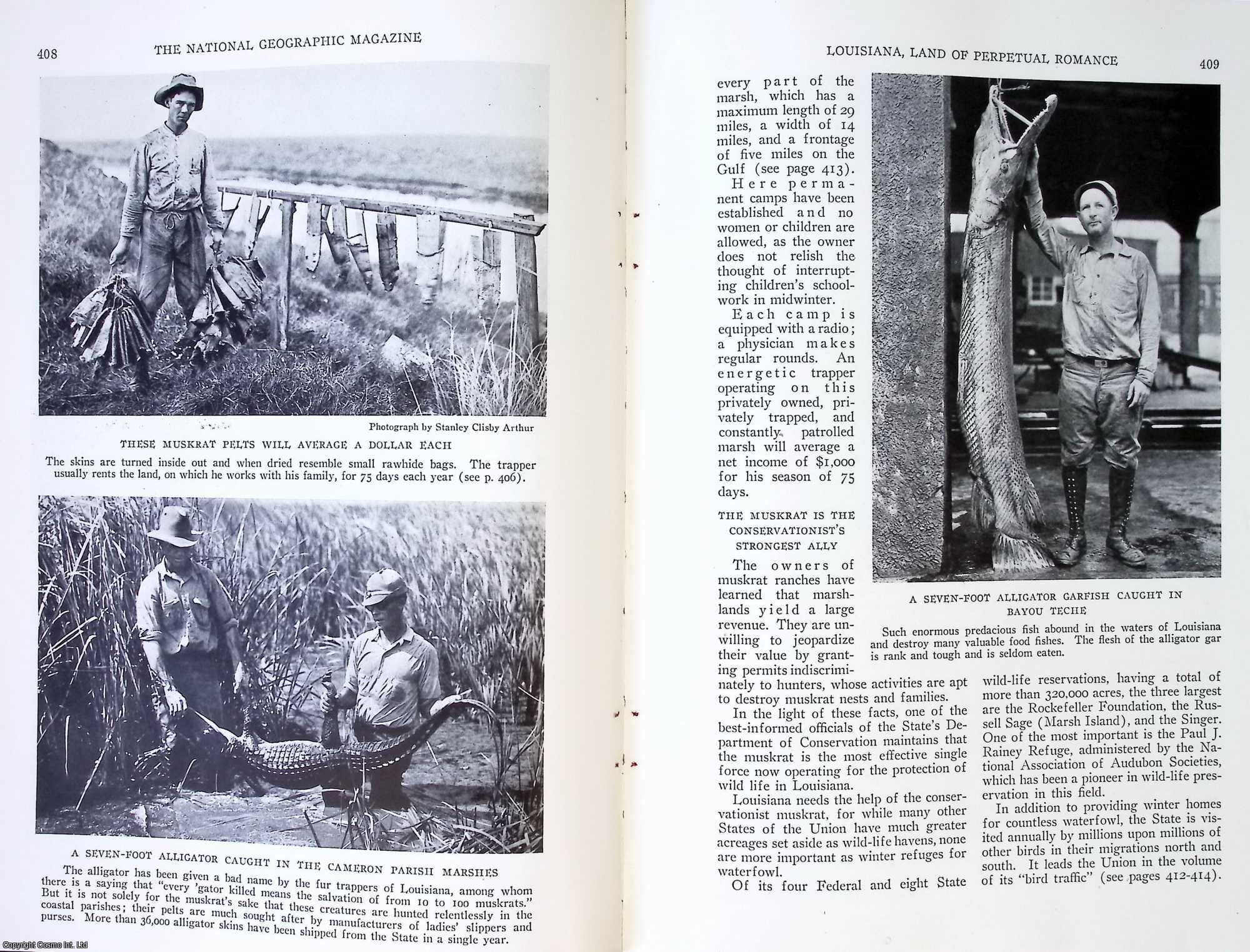 Ralph A. Graves - Louisiana, Land of Perpetual Romance. An original article from the National Geographic Magazine, 1930.