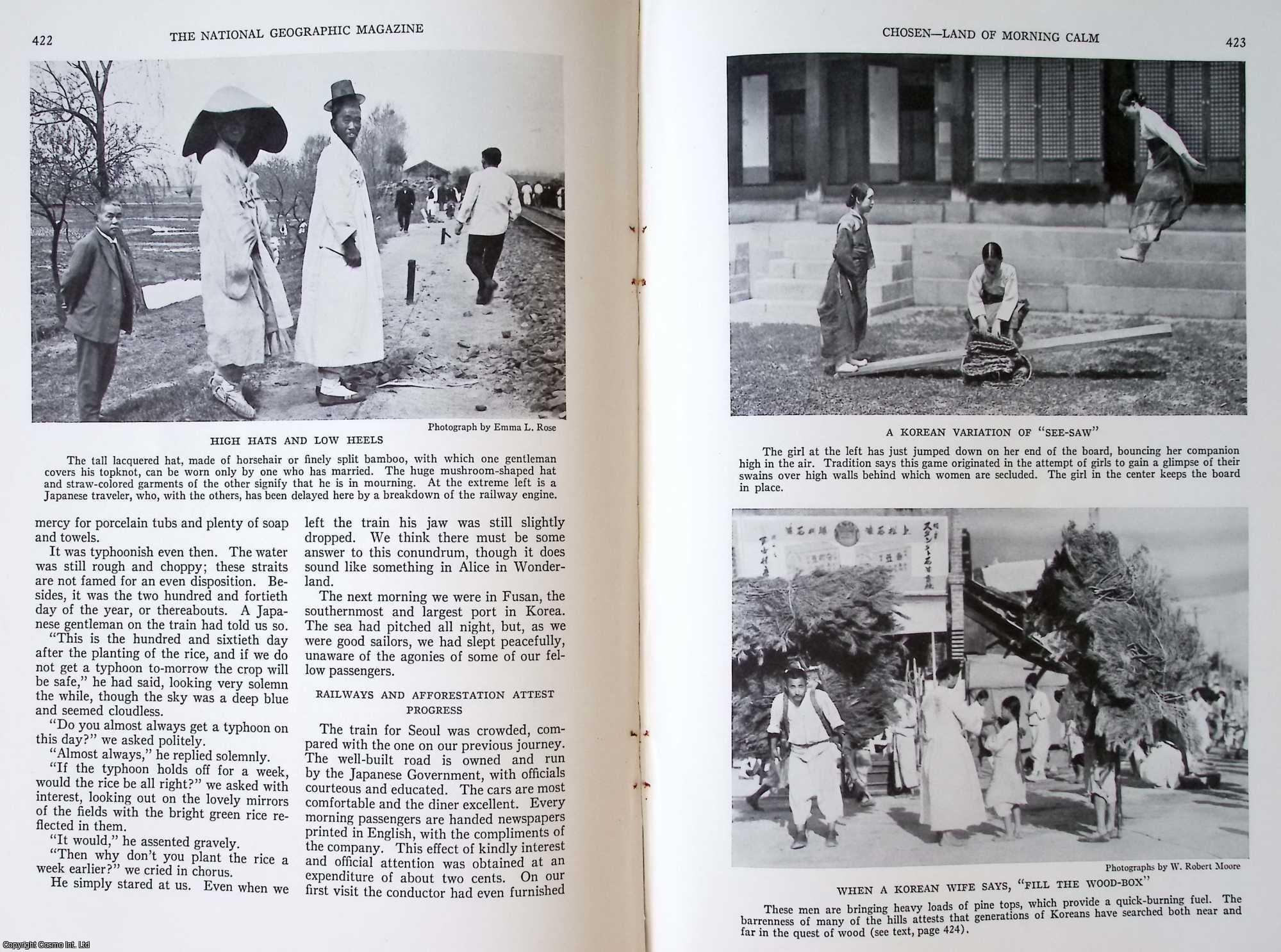 DEERING, MABEL CRAFT - Chosen - Land of Morning Calm. An original article from the National Geographic Magazine, 1933.