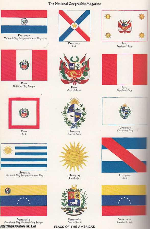 KING, ELIZABETH W. - Flags of The Americas. An original article from the National Geographic Magazine, 1949.